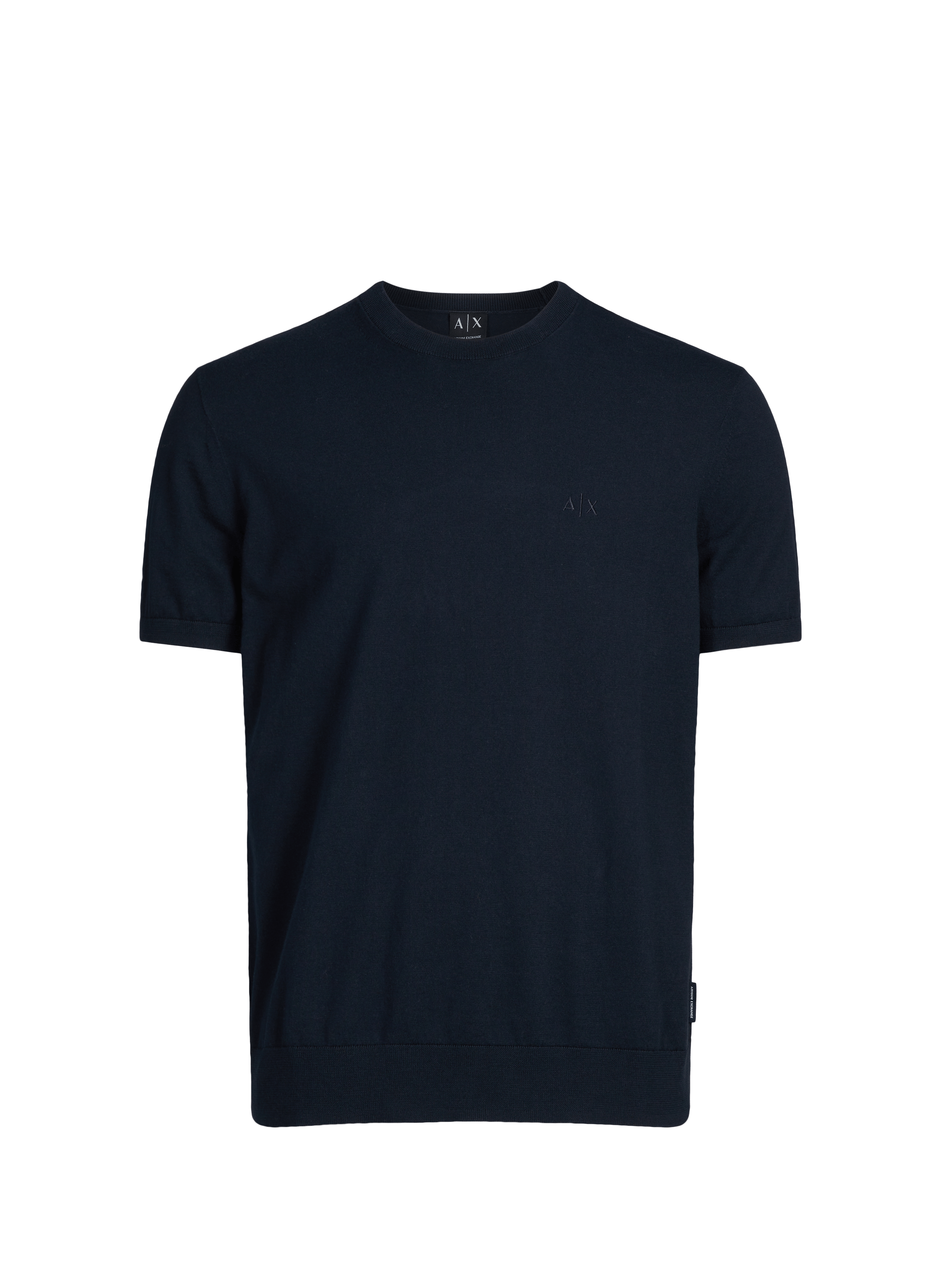 T-shirt manches courtes en coton ARMANI EXCHANGE Bleu