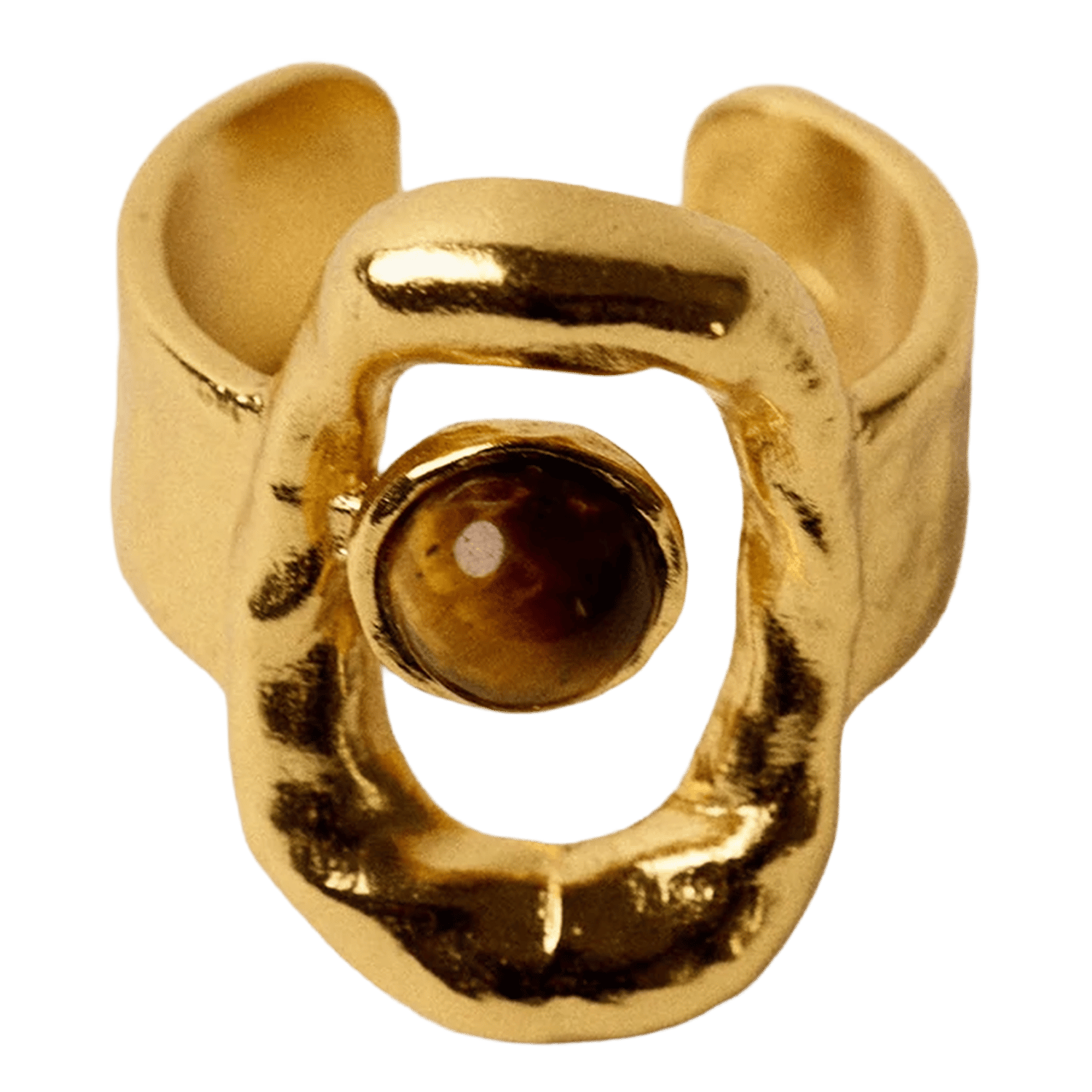 Bague en laiton recyclé mélangé biuty SESSUN Marron