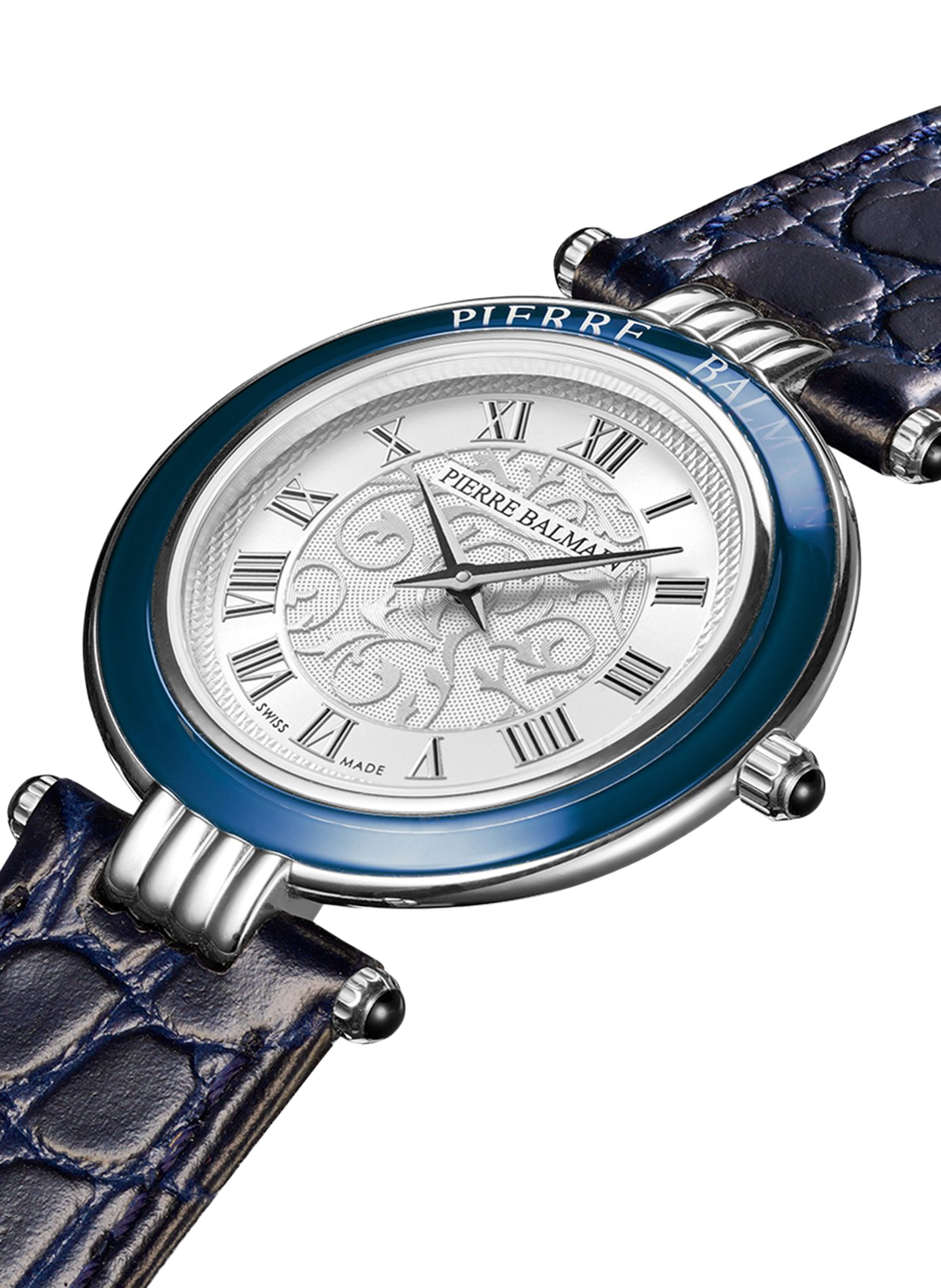 Montre quartz Haute Elegance en cuir de veau BALMAIN WATCHES Argent