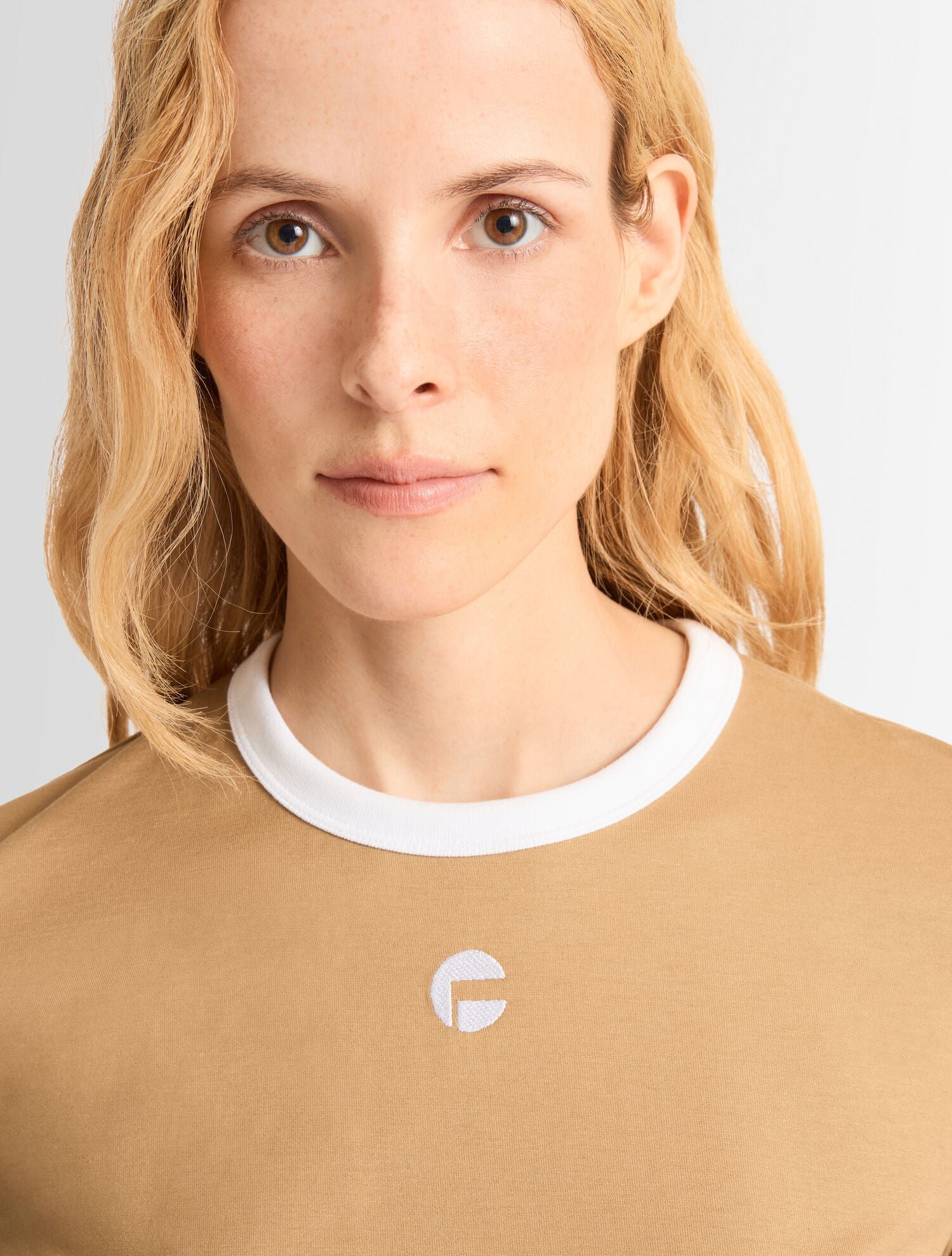 T-shirt tanixa col rond coupe regular FUSALP Marron