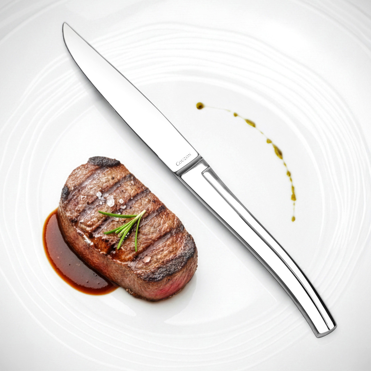 Persane - coffret 4 couteaux steak COUZON Argent