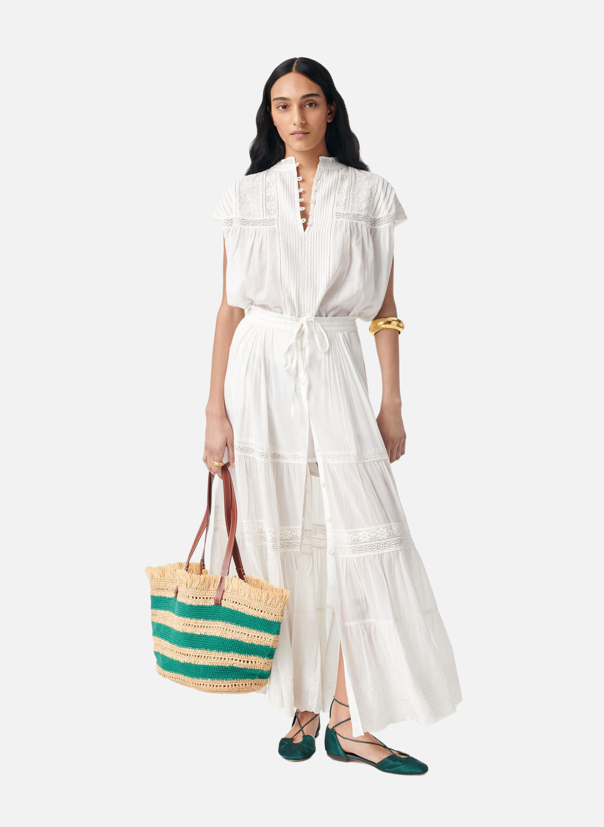 Blouse ganu VANESSA BRUNO Blanc