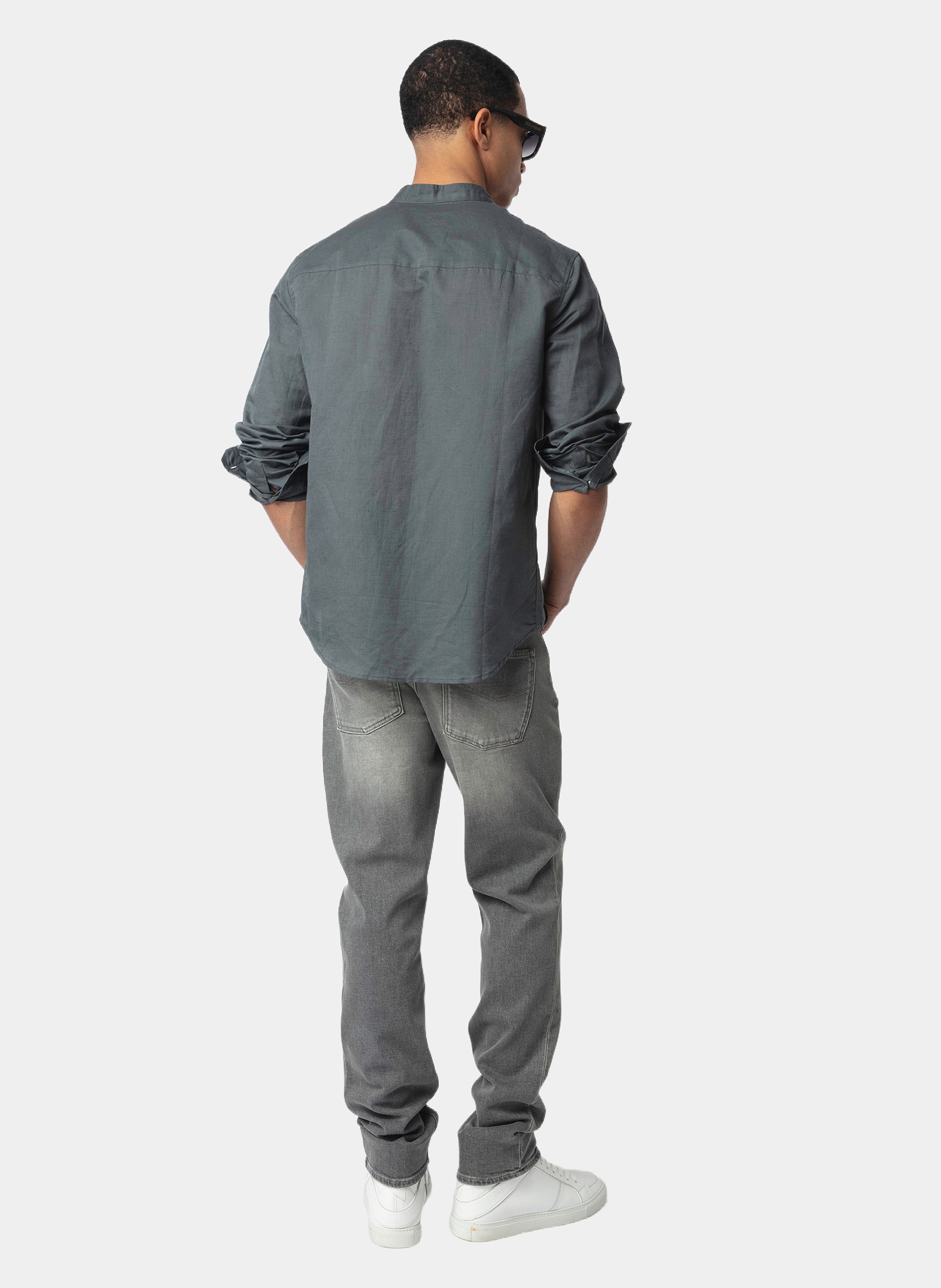 Stan mixed linen shirt ZADIG&VOLTAIRE Blue