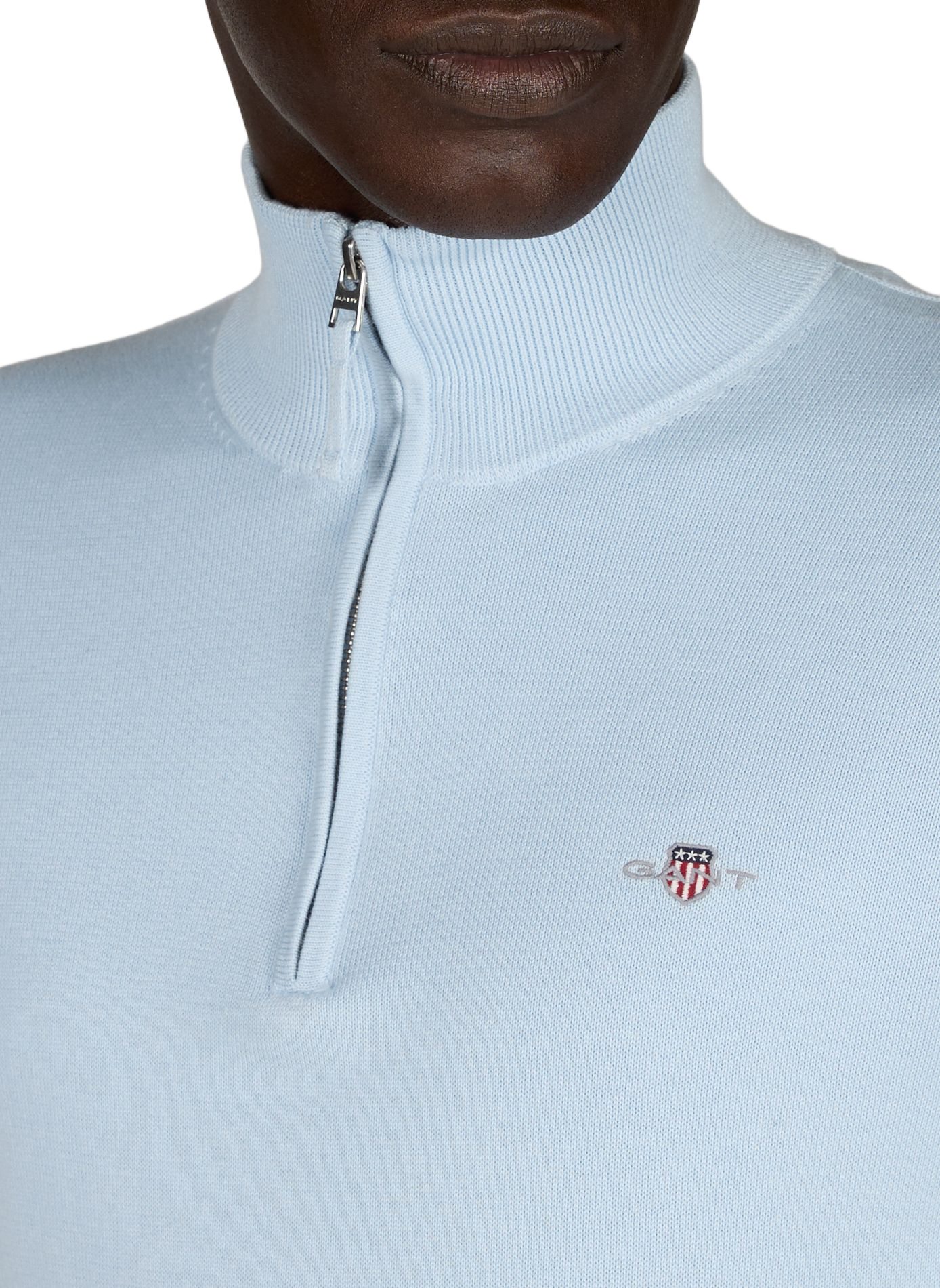 Pull à col zippé GANT Bleu