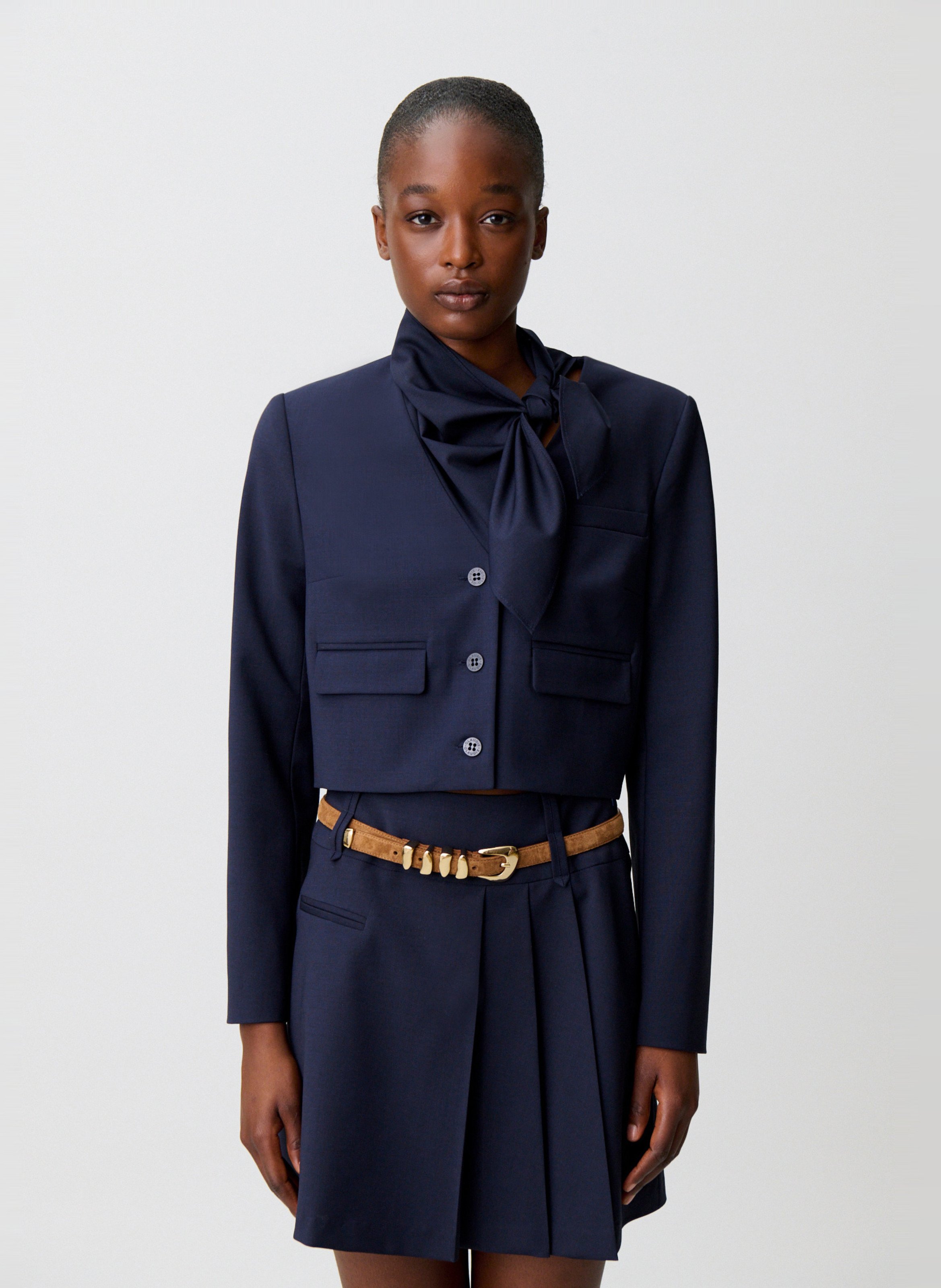 Veste de tailleur ajustée CLAUDIE PIERLOT Bleu