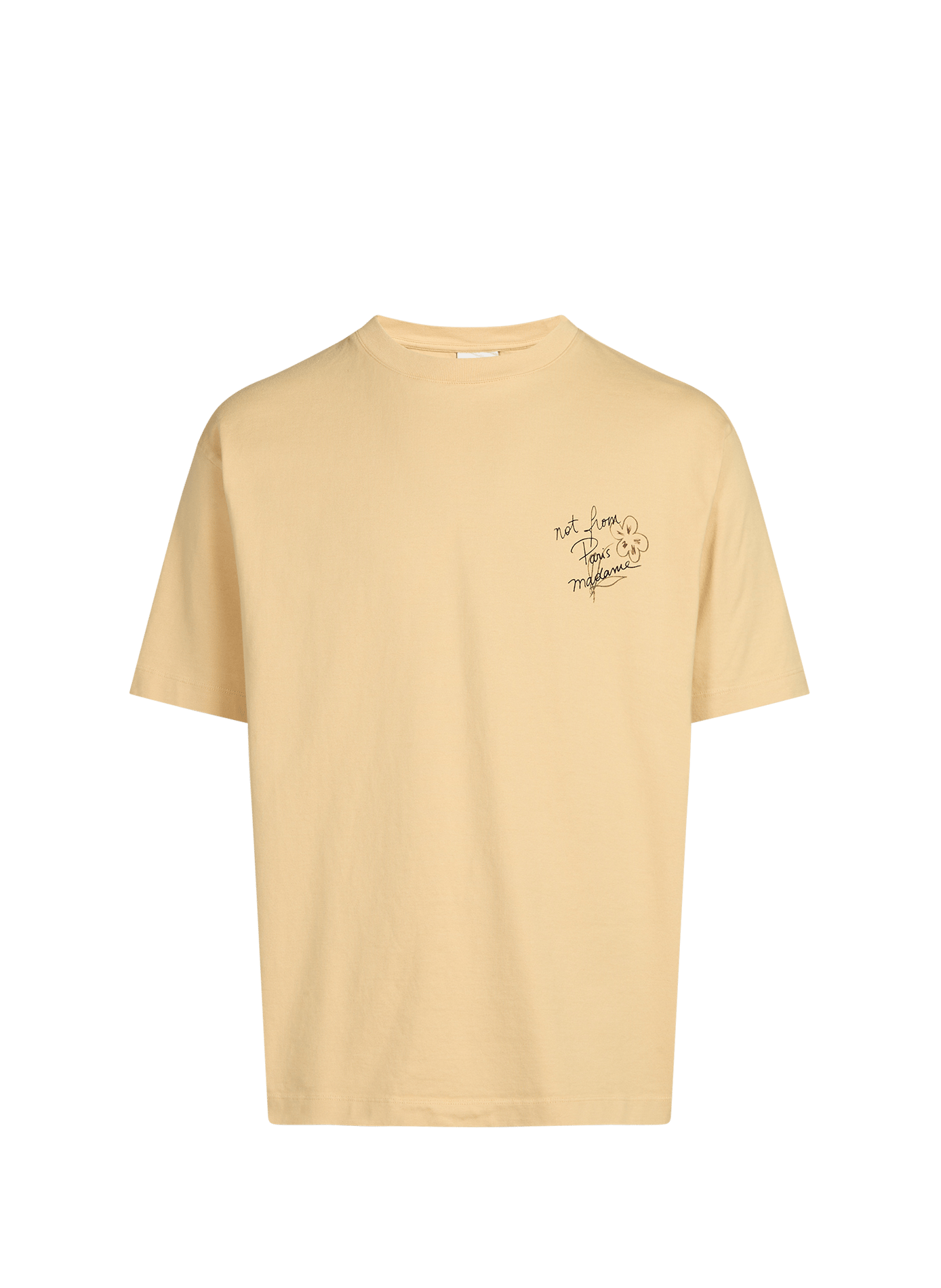Tee-shirt en coton DROLE DE MONSIEUR Jaune
