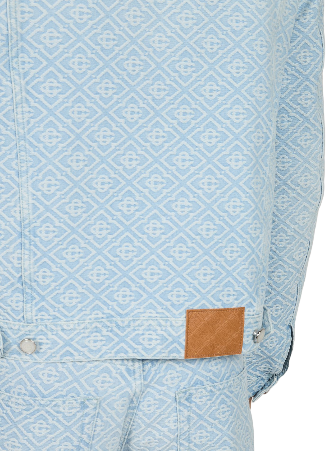 Oversized cotton denim jacket CASABLANCA PARIS Blue