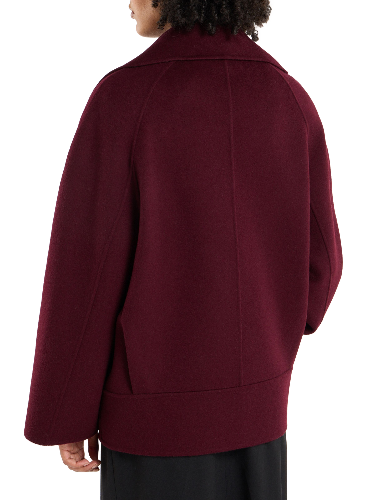 Gerader Wollmantel von Wabana aus einer Wollmischung SAISON 1865 Rot