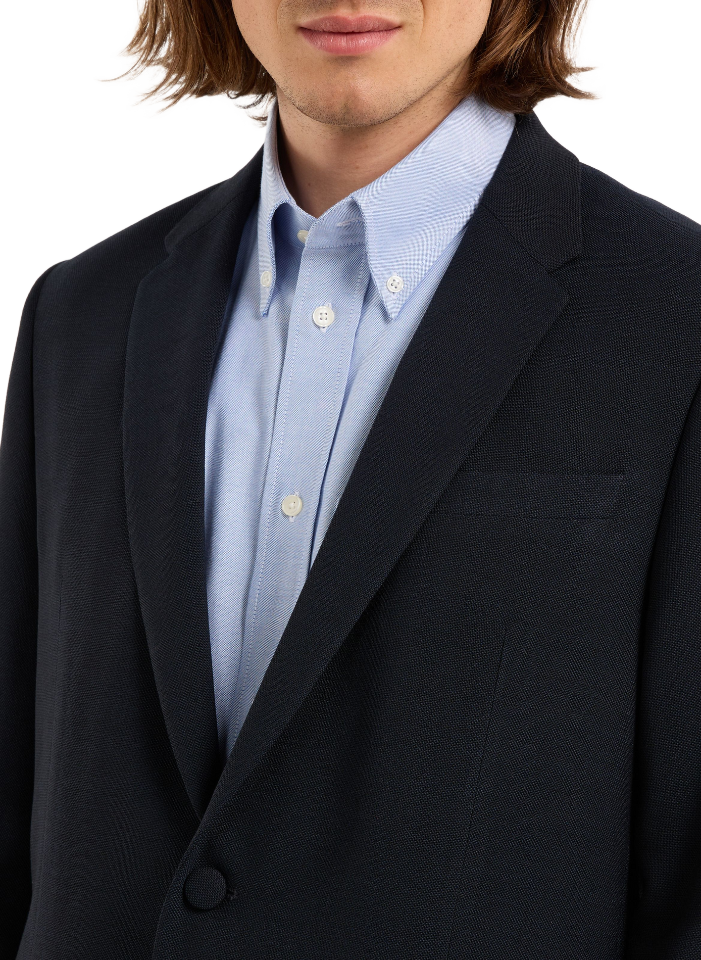 Wool blazer jacket SAISON 1865 Blue