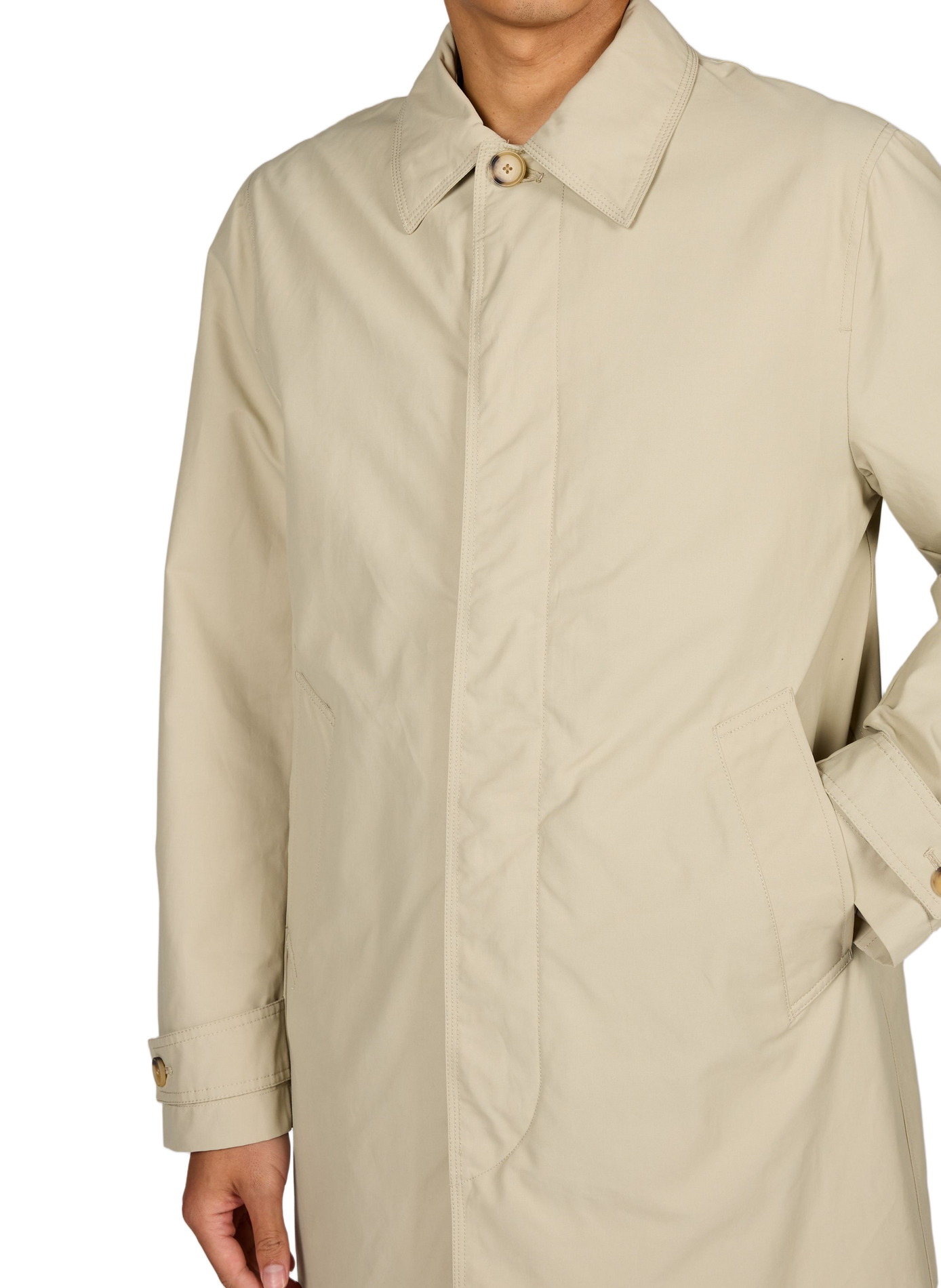 Classic cotton coat PAUL SMITH Brown