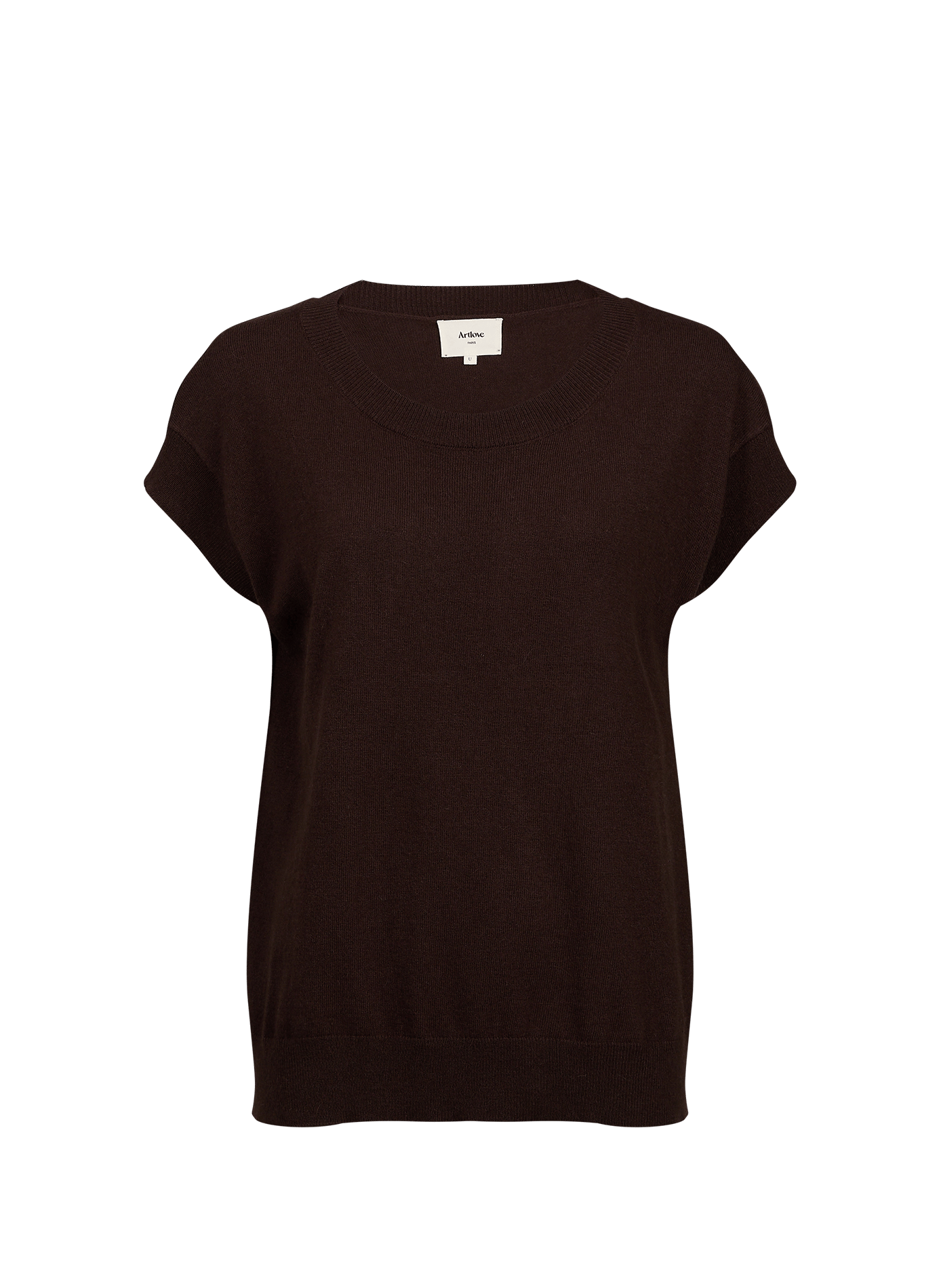 Polyester-blend knitted jumper ARTLOVE Brown