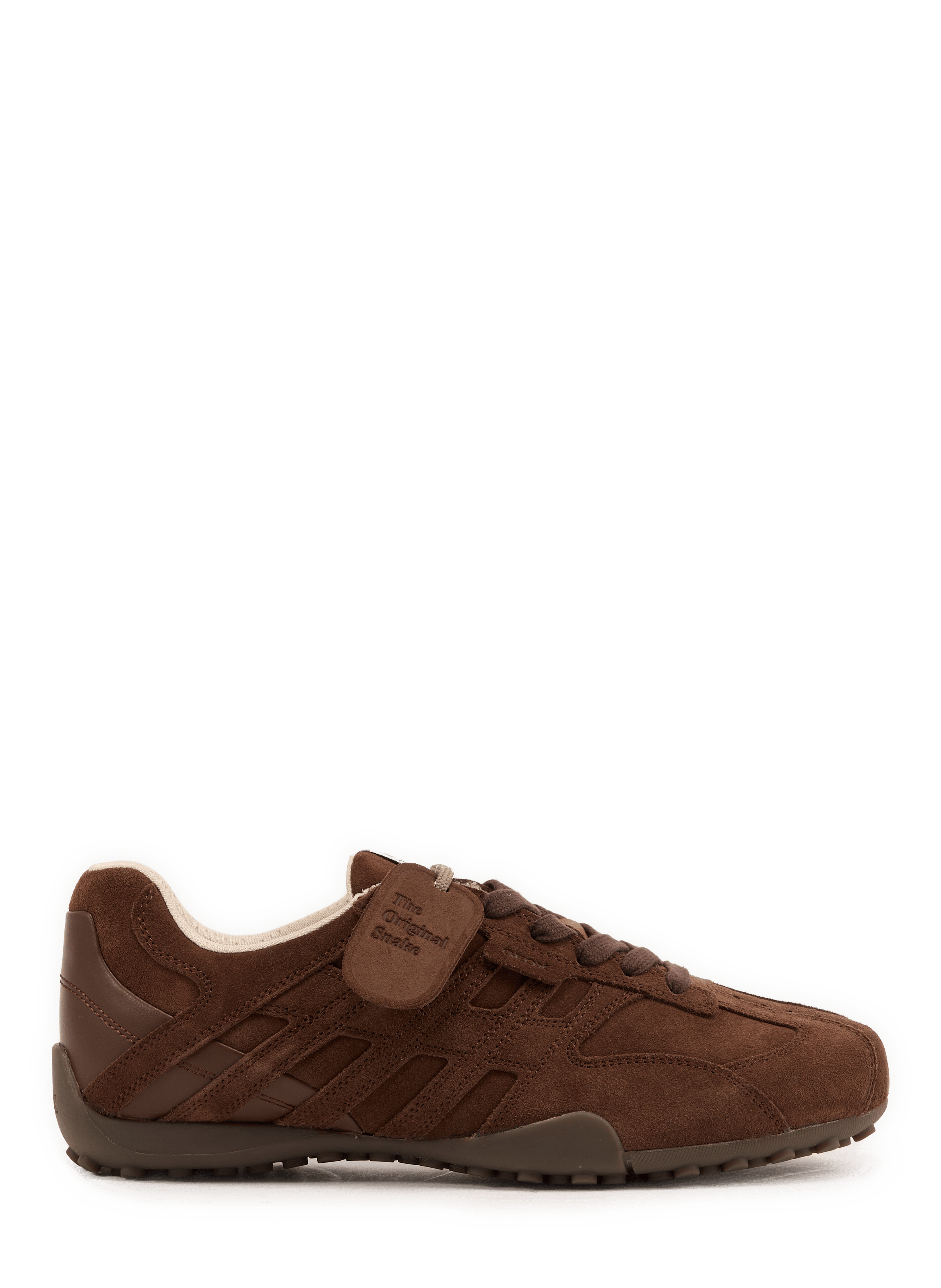 Lage sneakers SNAKE WOMAN van gemengd leer. GEOX Bruin