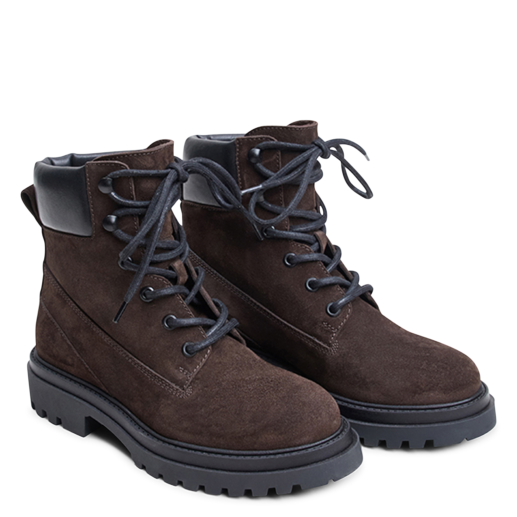 Boots à lacets en cuir louane JONAK Marron