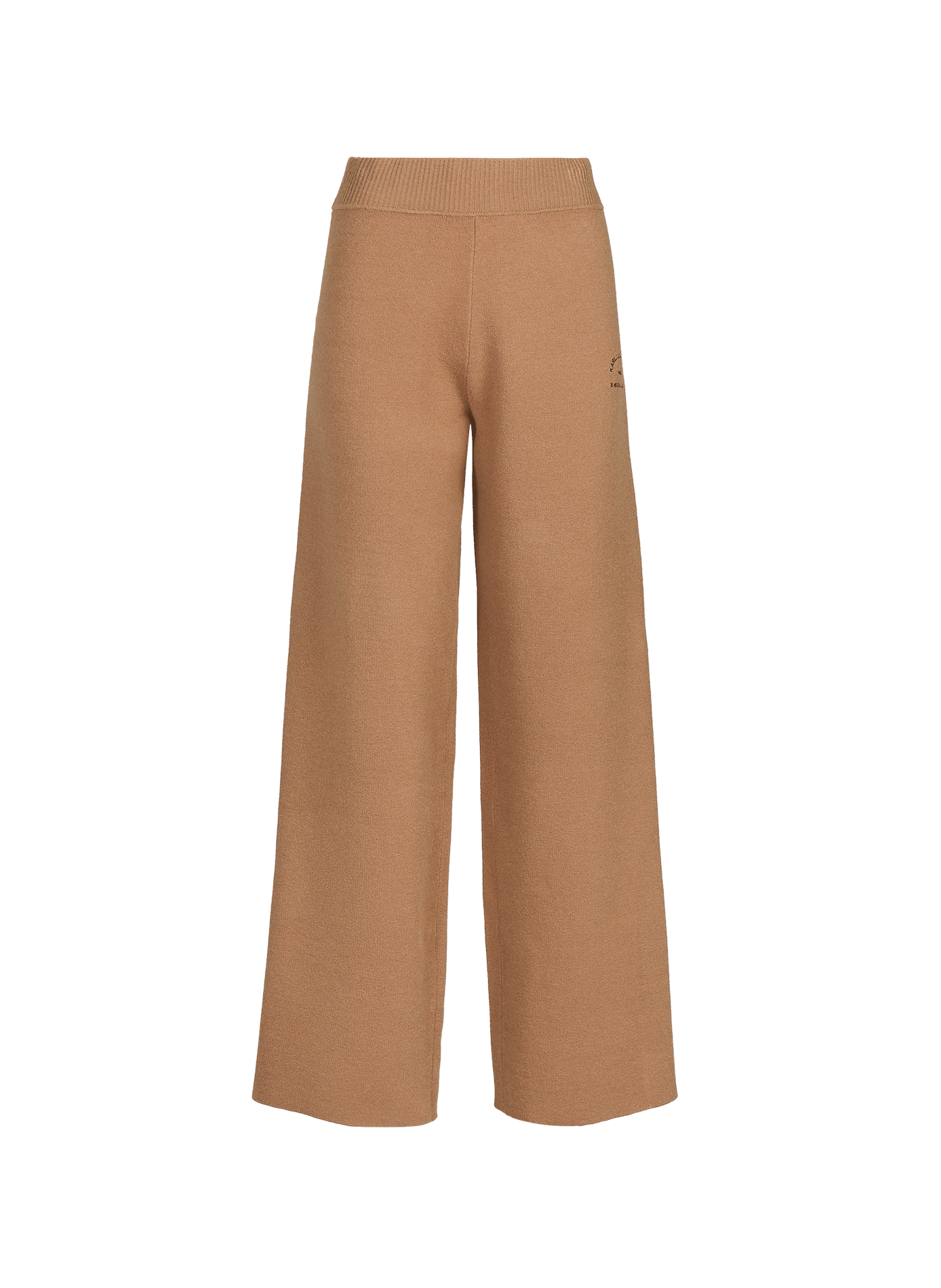 Wide-leg knit pants KARL LAGERFELD Beige