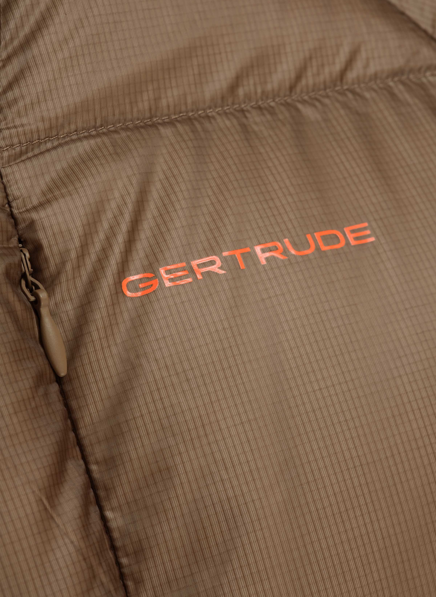 Quilted hooded puffer jacket GERTRUDE Brown