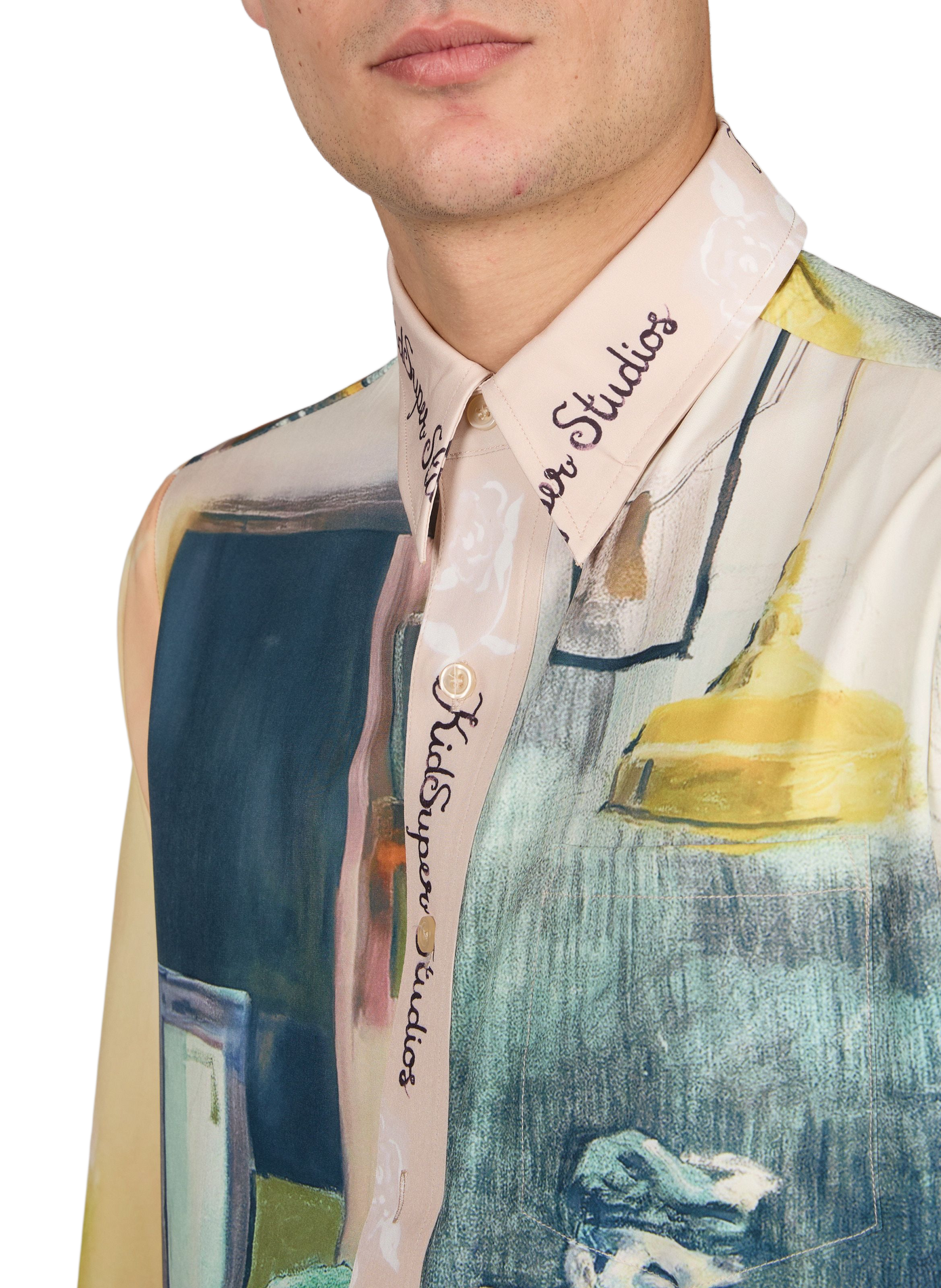 Straight fluid printed shirt KIDSUPER Multicolour
