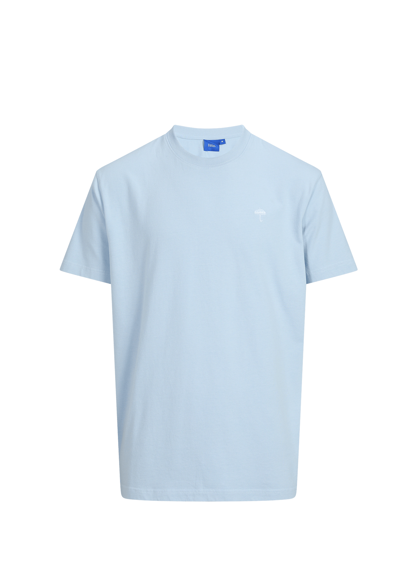 Straight T-shirt with embroidered logo  Grey blue