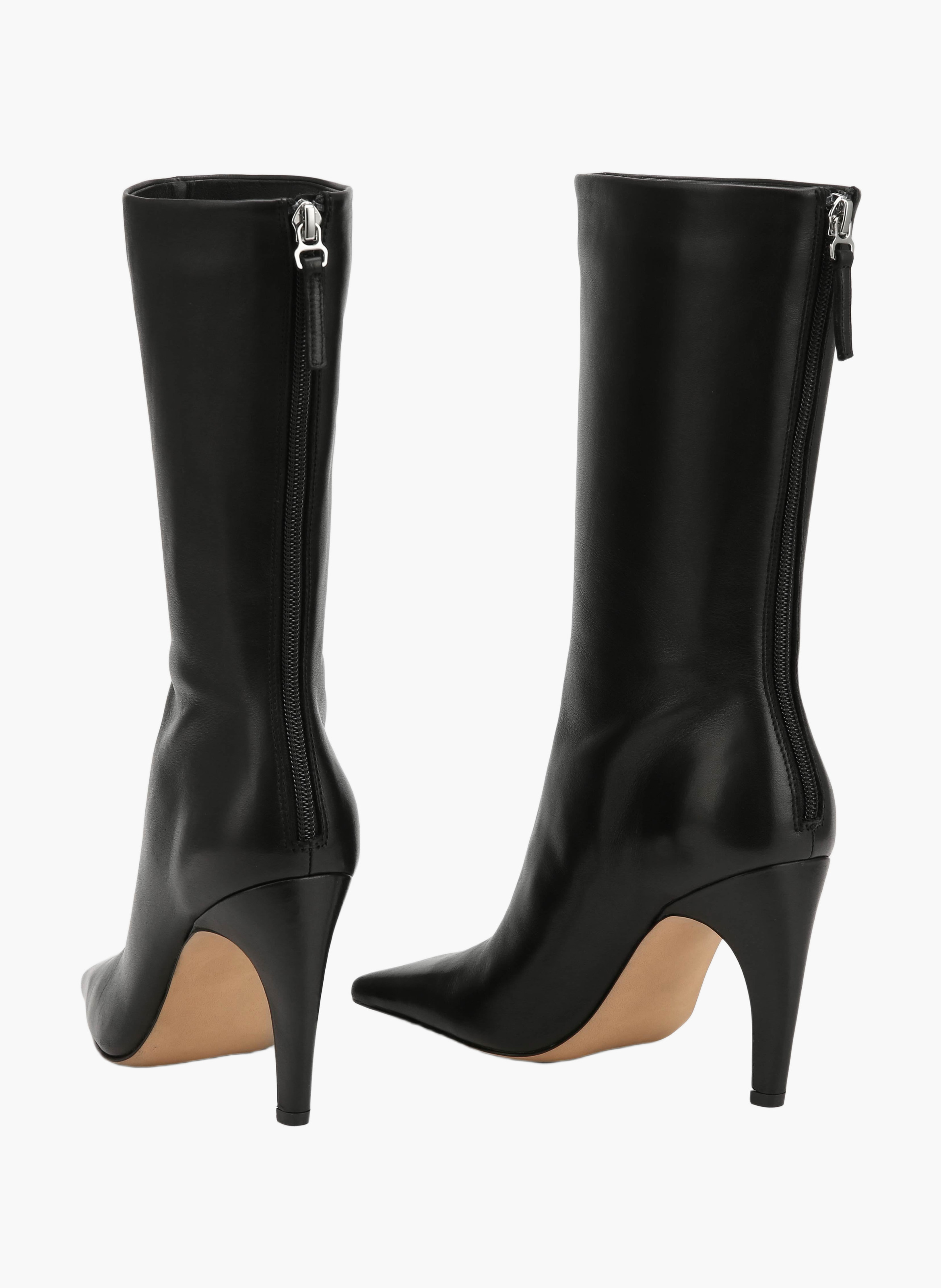 Bottines haute en cuir NAKED WOLFE Noir