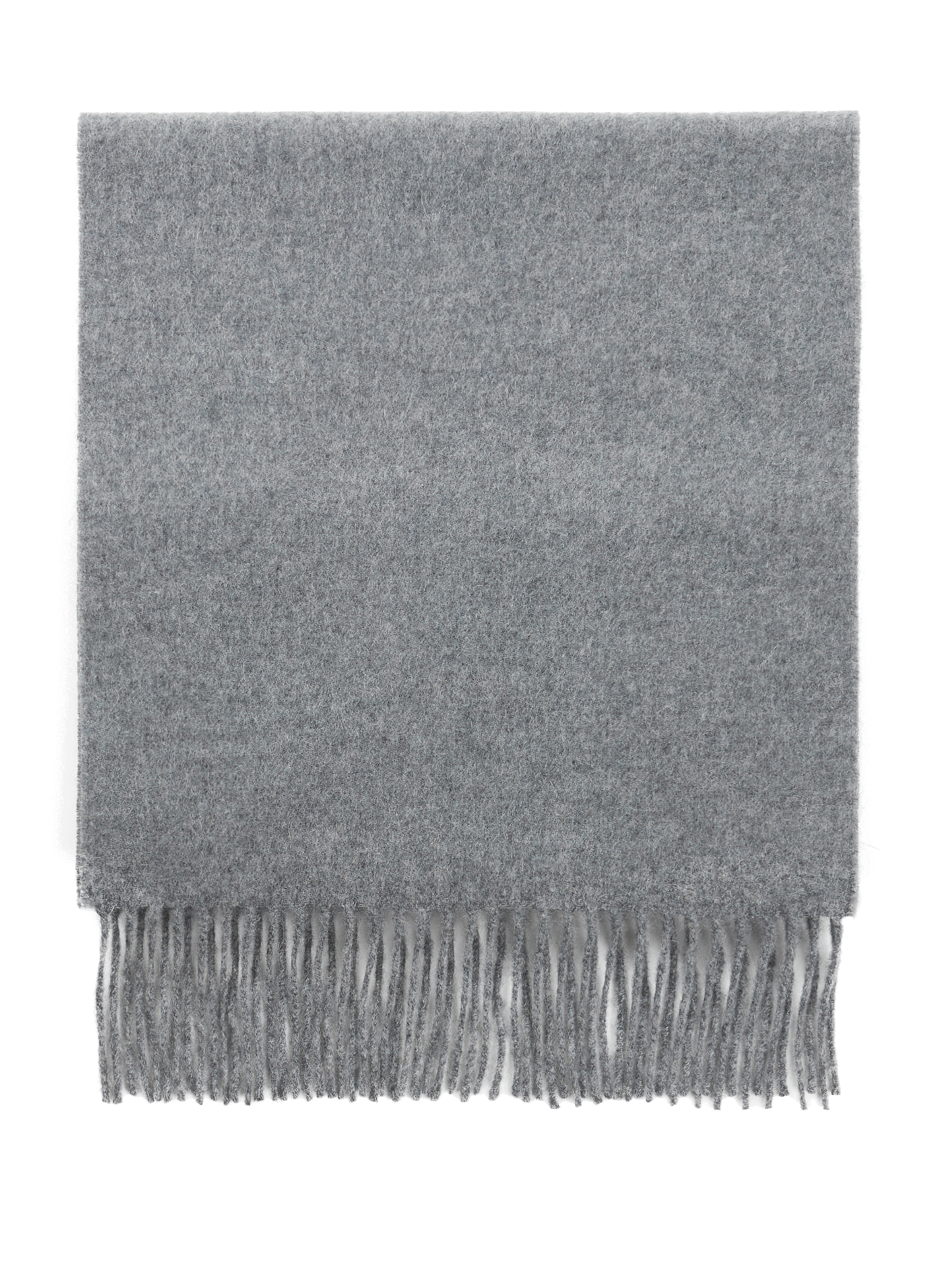 Cashmere fringed scarf AU PRINTEMPS PARIS Grey