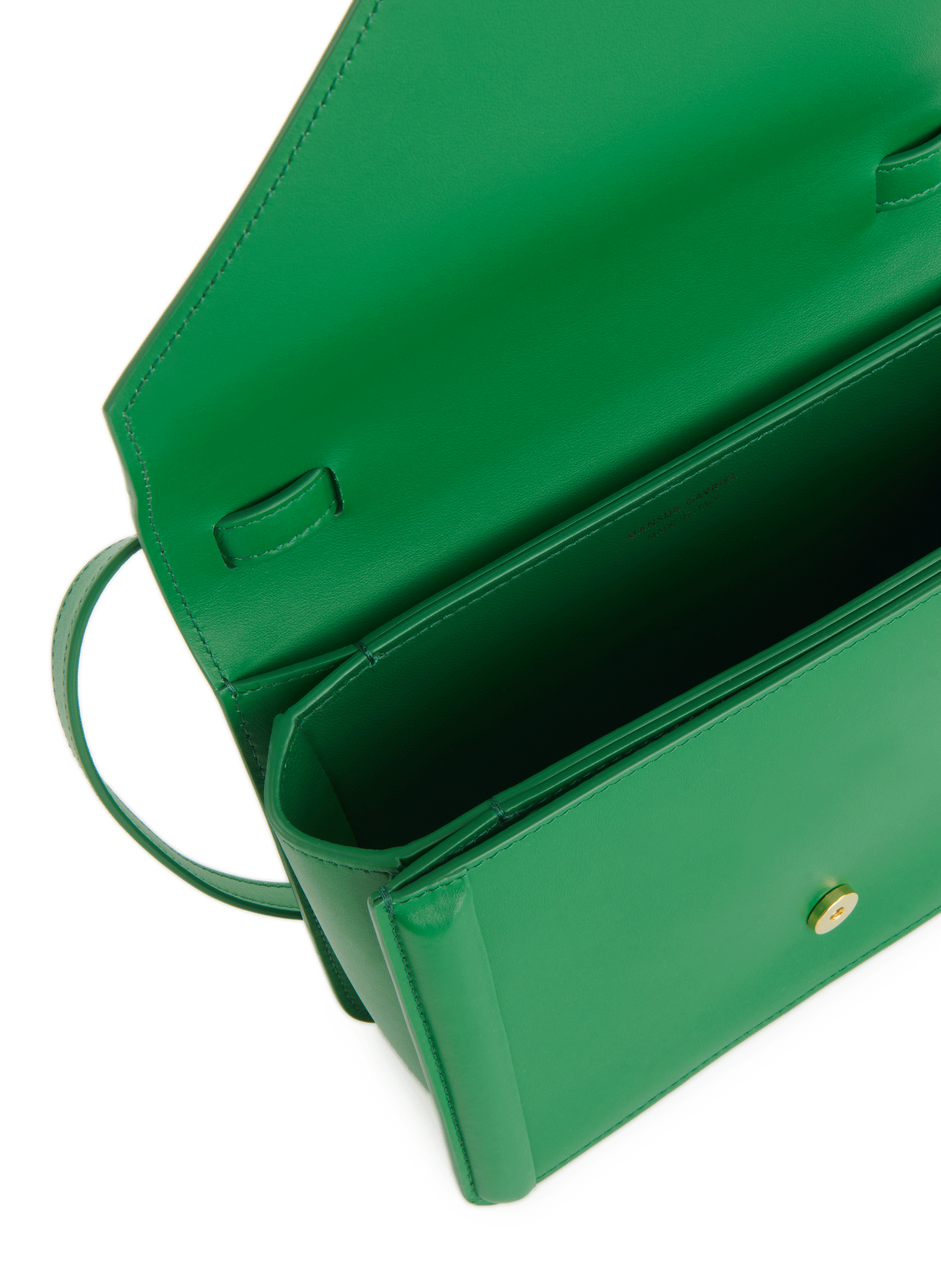 Leather shoulder bag MANSUR GAVRIEL Green