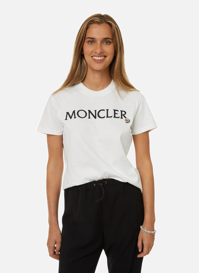 Moncler تيشيرت بشعار الماركة من القطن