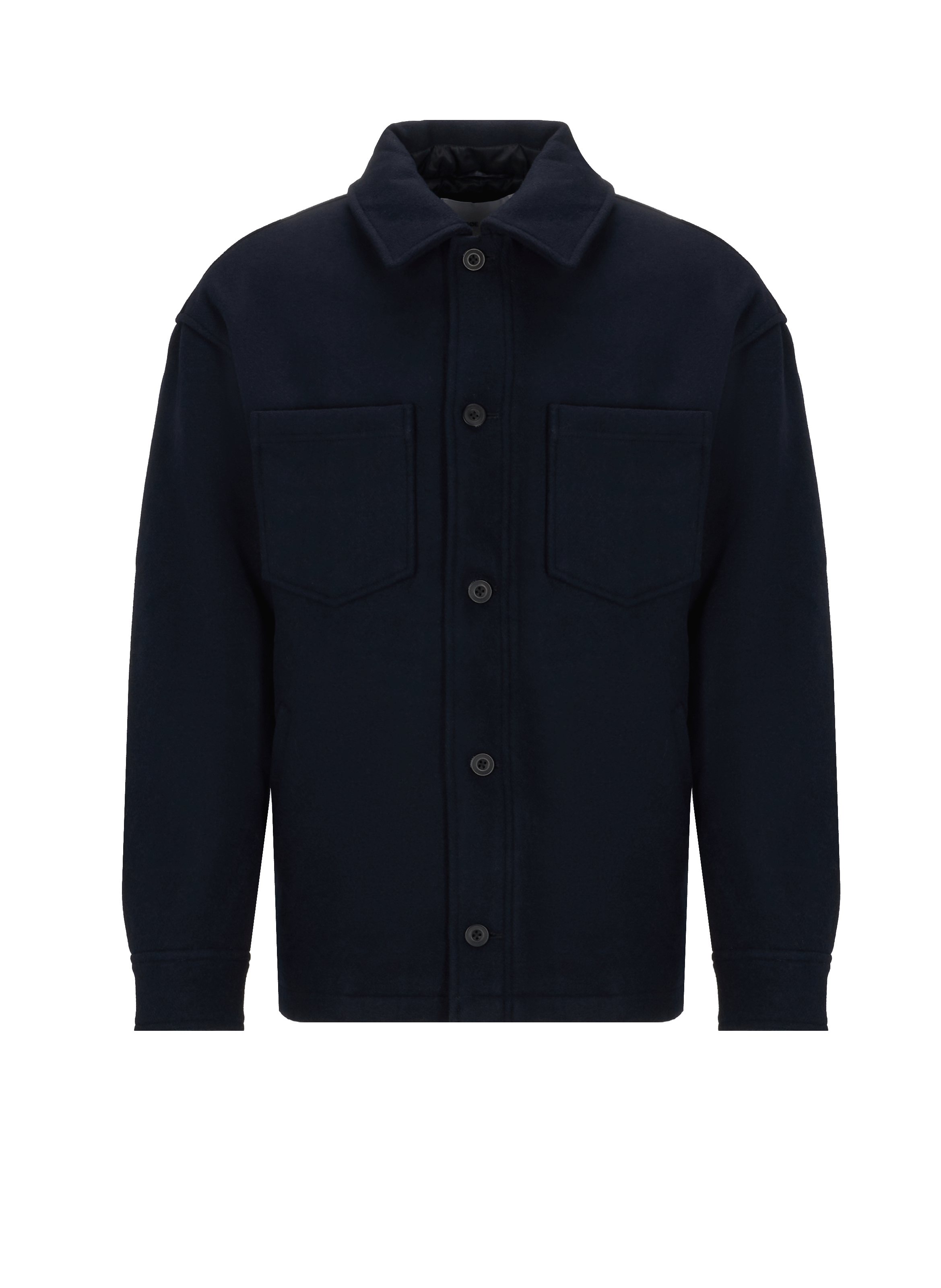 SAMSOE SAMSOE Short viscose coat  Blue