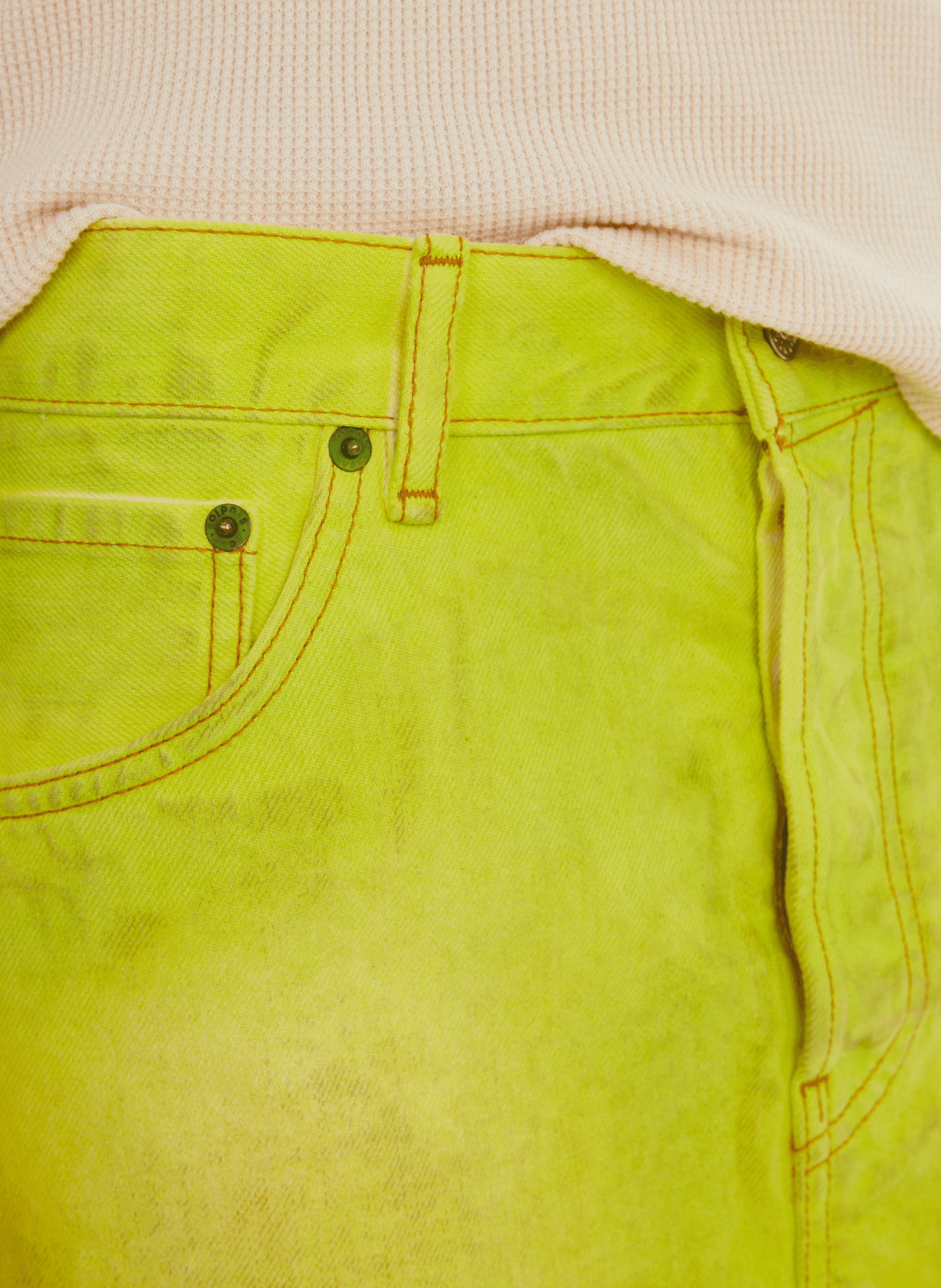 Mini jupe en jean  ACNE STUDIOS Jaune