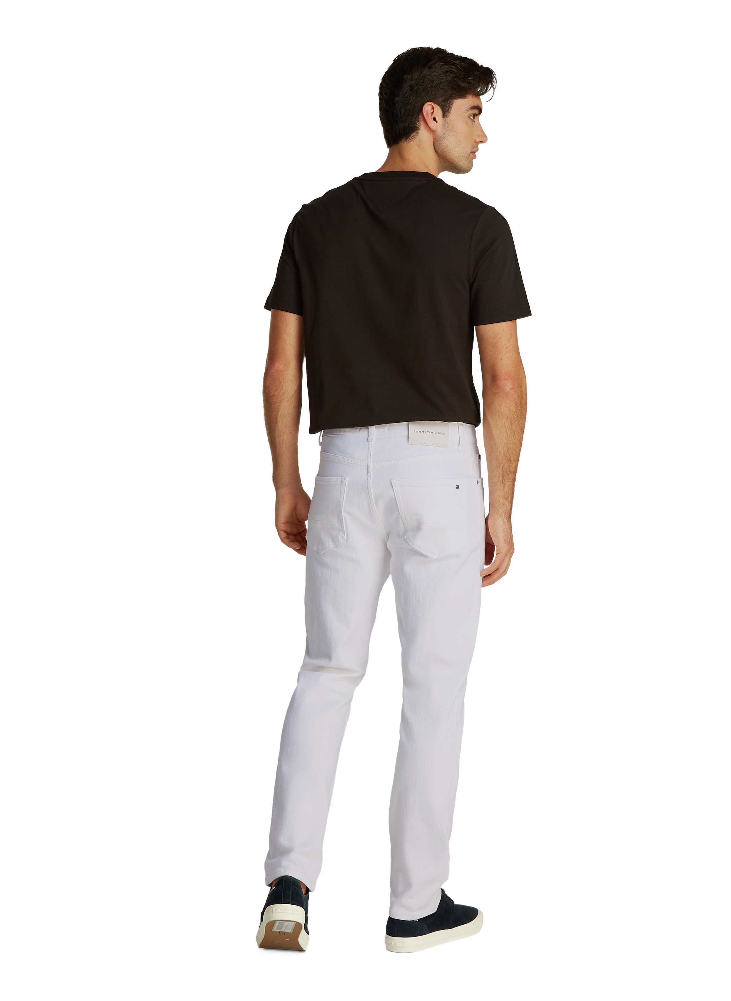 Solid straight-leg jeans TOMMY HILFIGER White