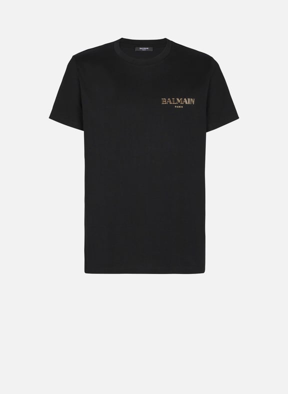 T-shirt à logo balmain vintage gel Noir by BALMAIN BALMAIN T-shirt à logo balmain vintage gel Noir