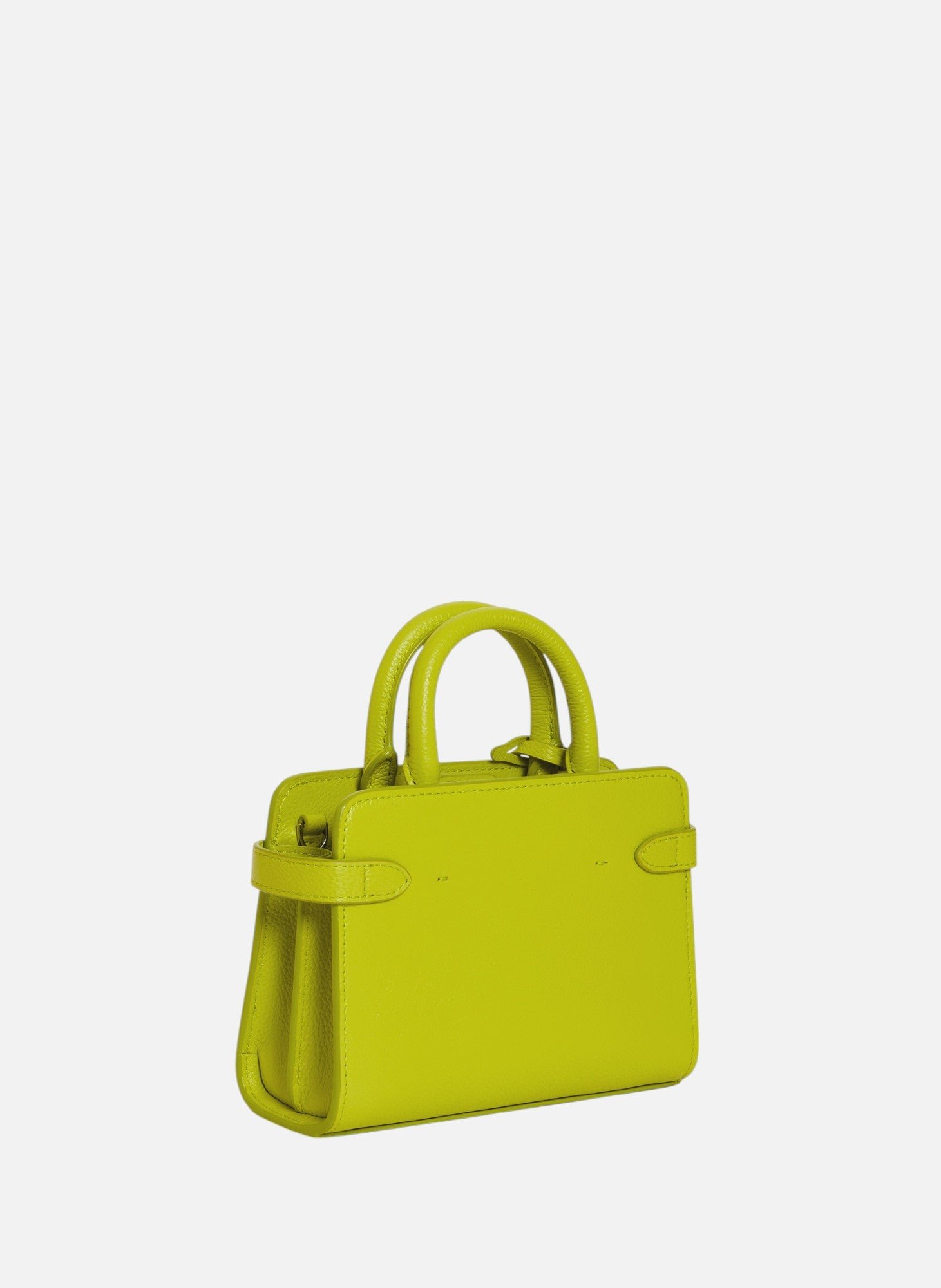 Mini sac à main emilie en cuir grainé LE TANNEUR Vert