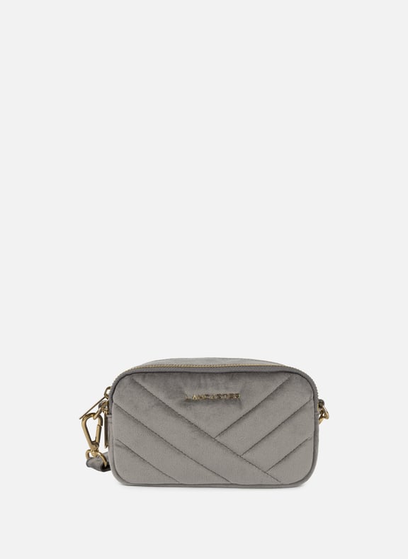 Pochette smartphone - velvet matelassé Gris by LANCASTER LANCASTER Pochette smartphone - velvet matelassé Gris