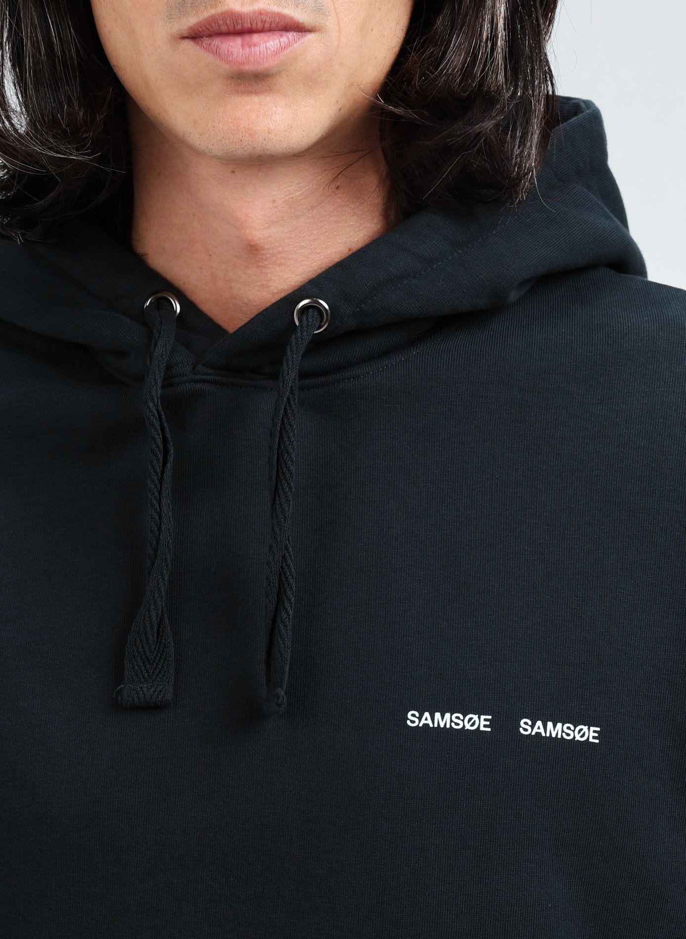 Hoodie en coton SAMSOE SAMSOE Bleu