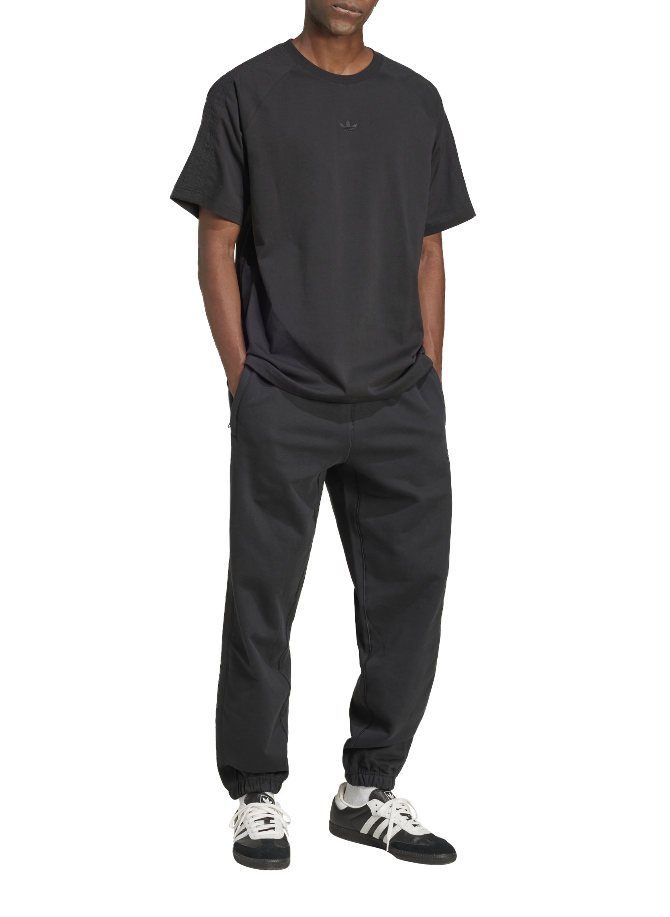 Premium Essentials cotton T-shirt ADIDAS Black