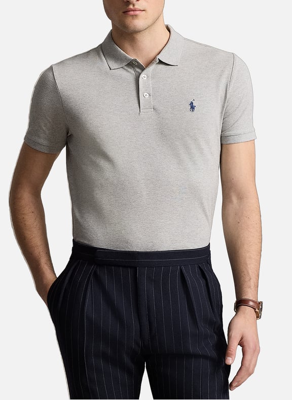 Polo shirt with logo Grey by POLO RALPH LAUREN POLO RALPH LAUREN Polo shirt with logo Grey