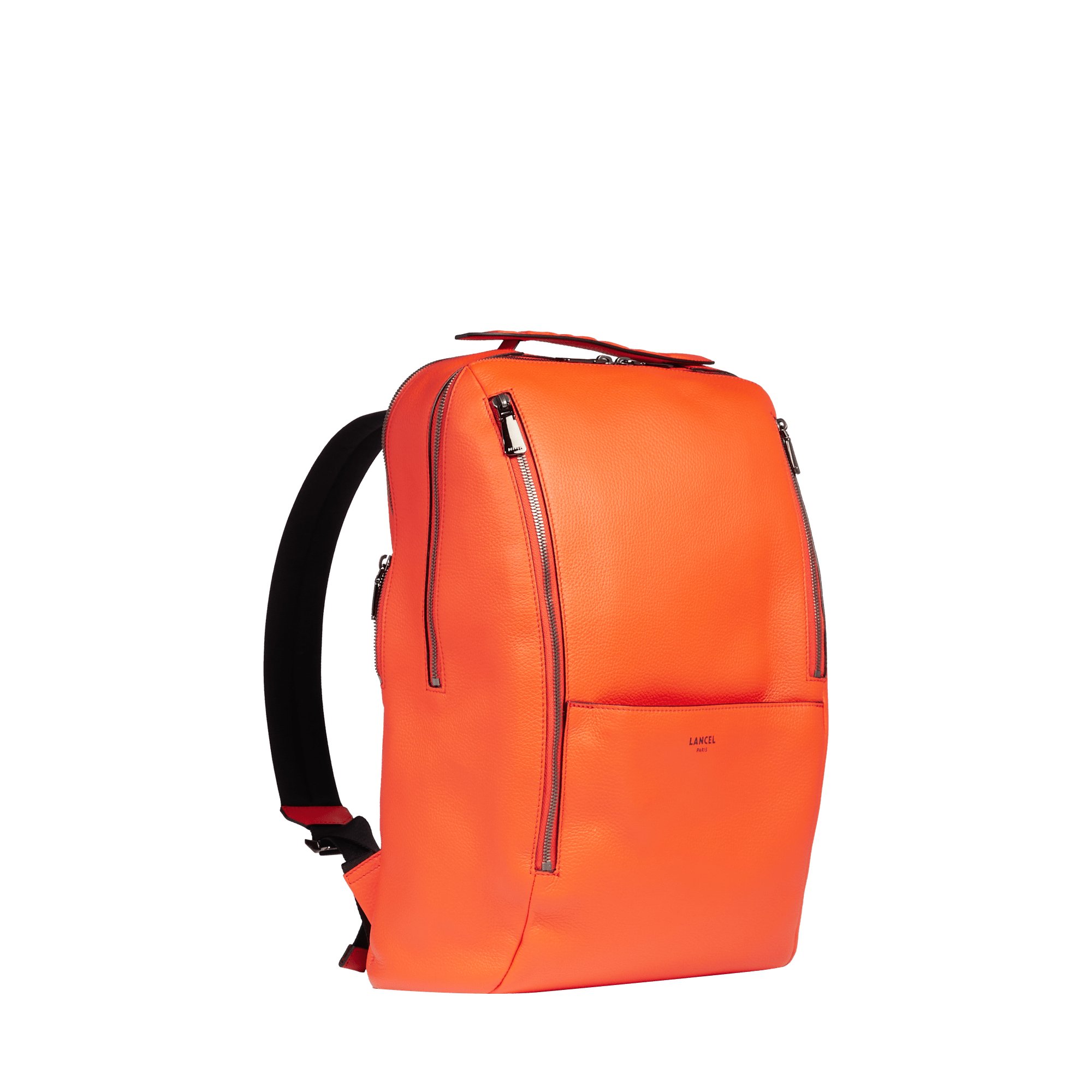 Sac à dos zippé 15'6 origami de lancel en cuir LANCEL Orange