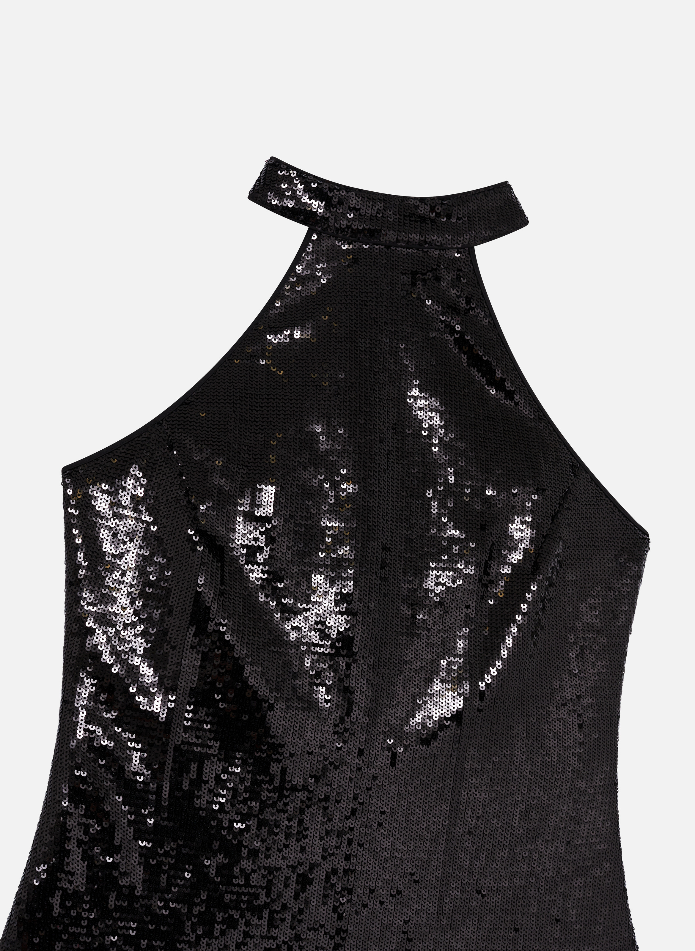 Robe courte en sequins THE KOOPLES Noir