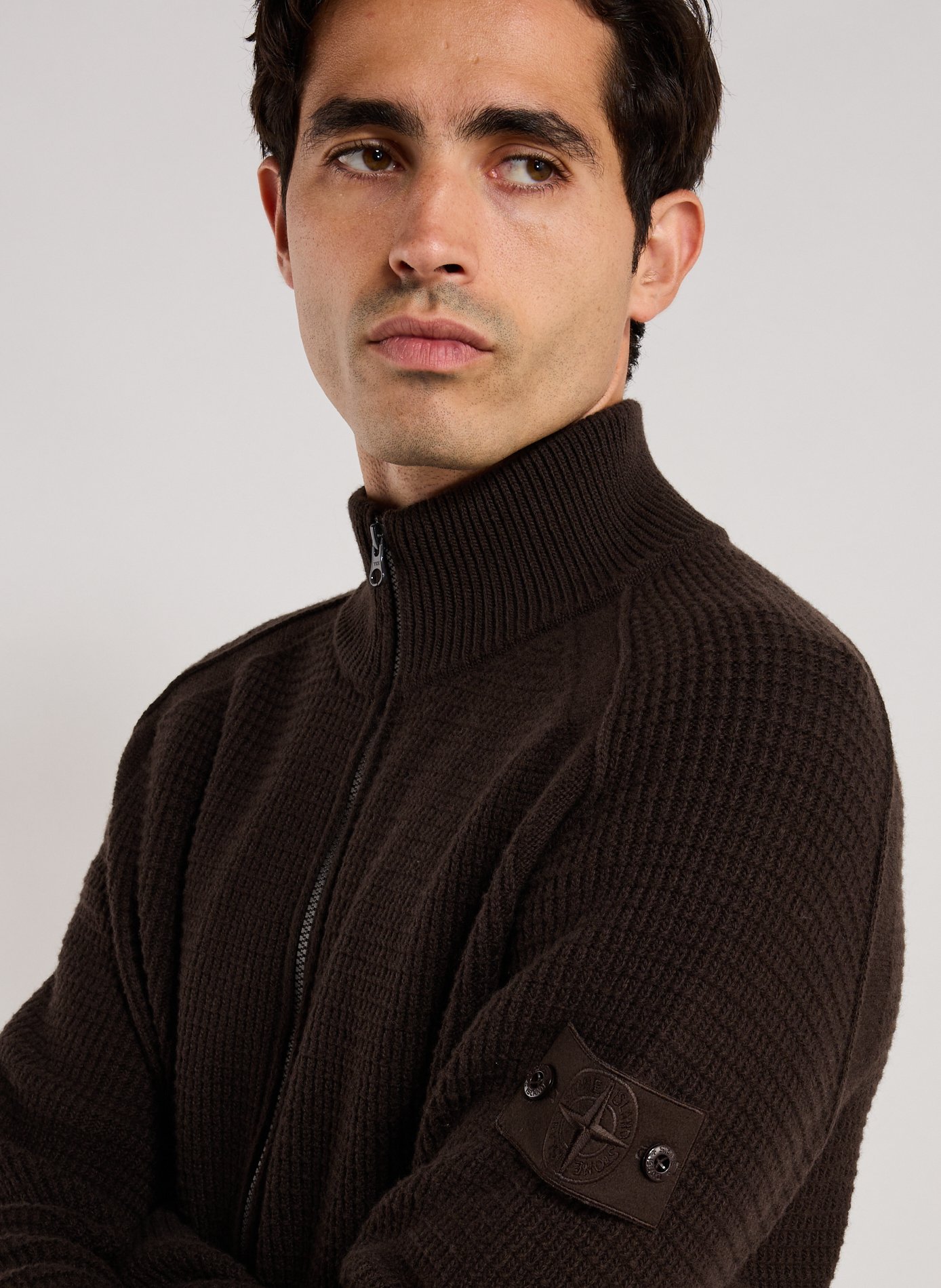 Cardigan en laine  STONE ISLAND Marron