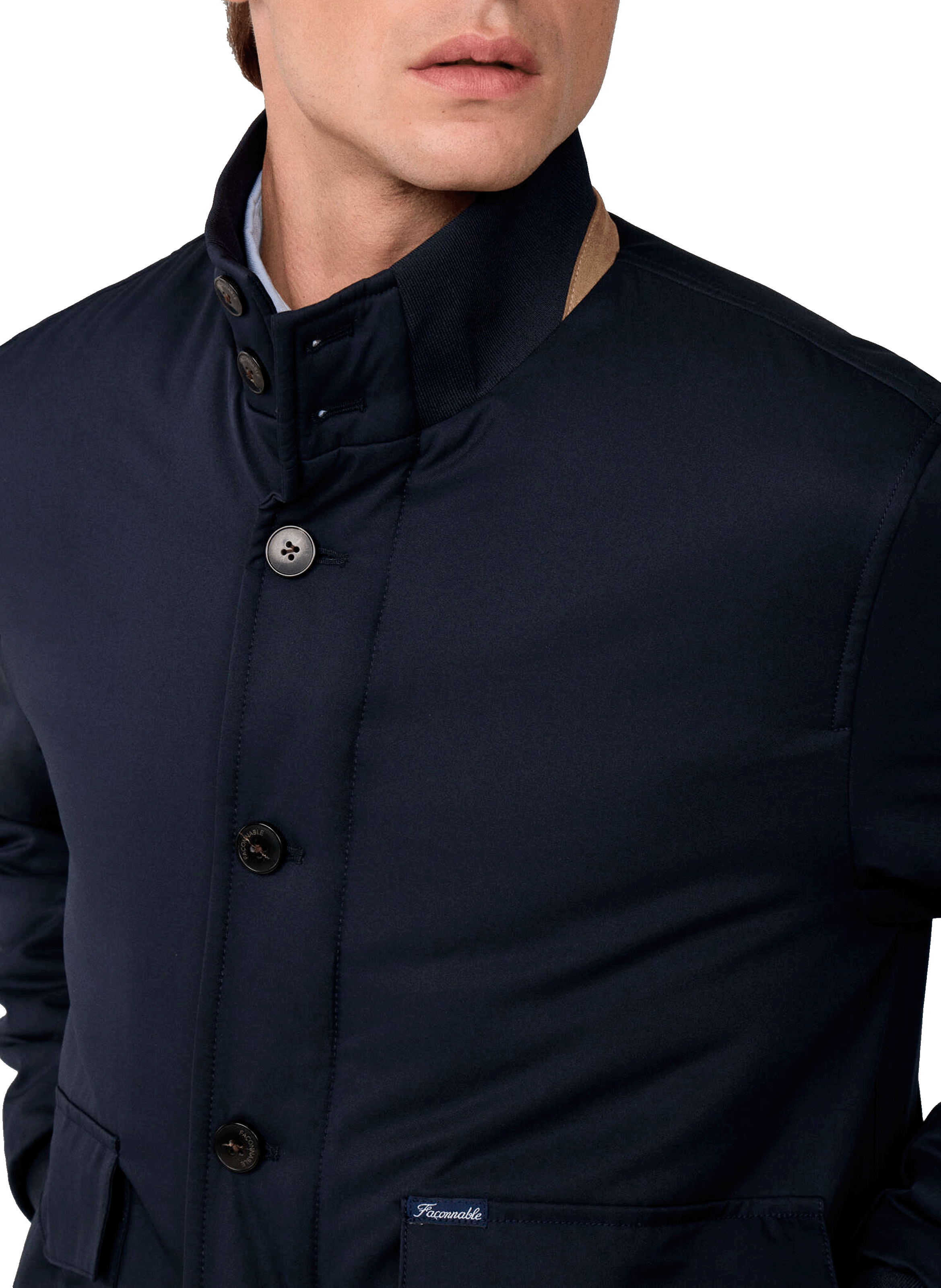 Blouson à col montant FACONNABLE Bleu