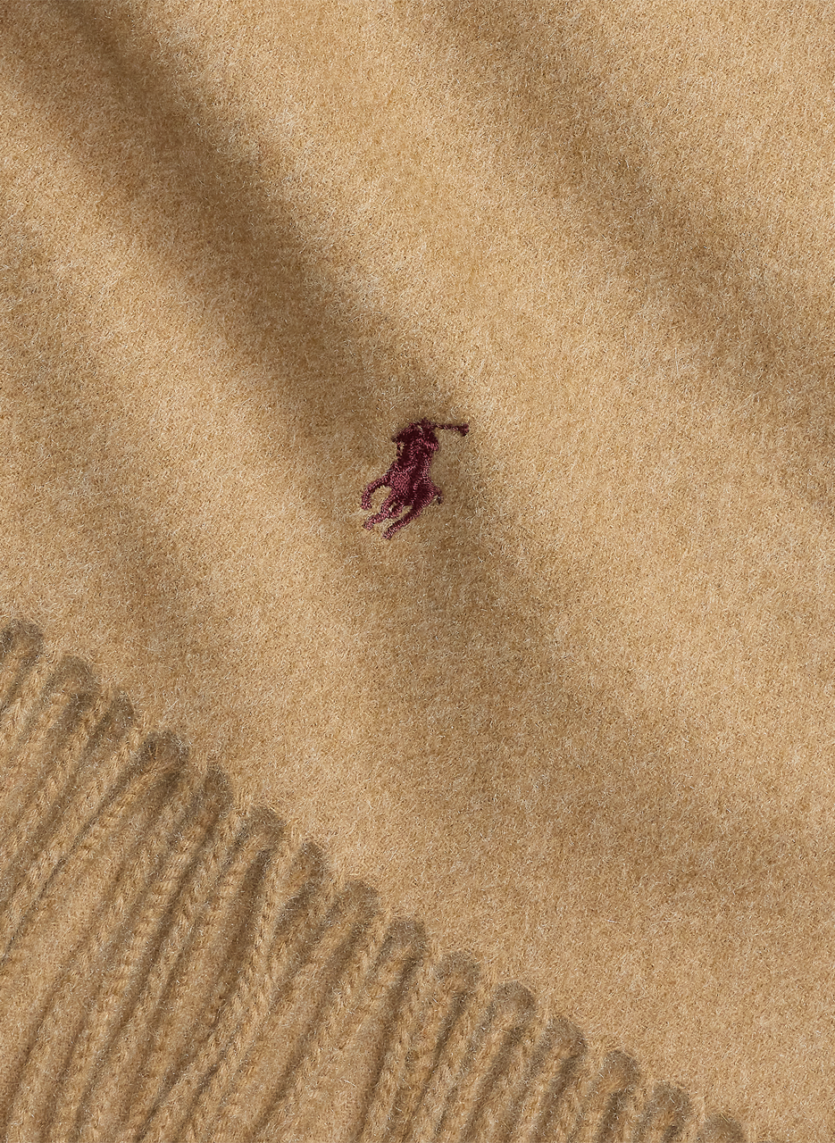 Cashmere logo scarf POLO RALPH LAUREN Brown