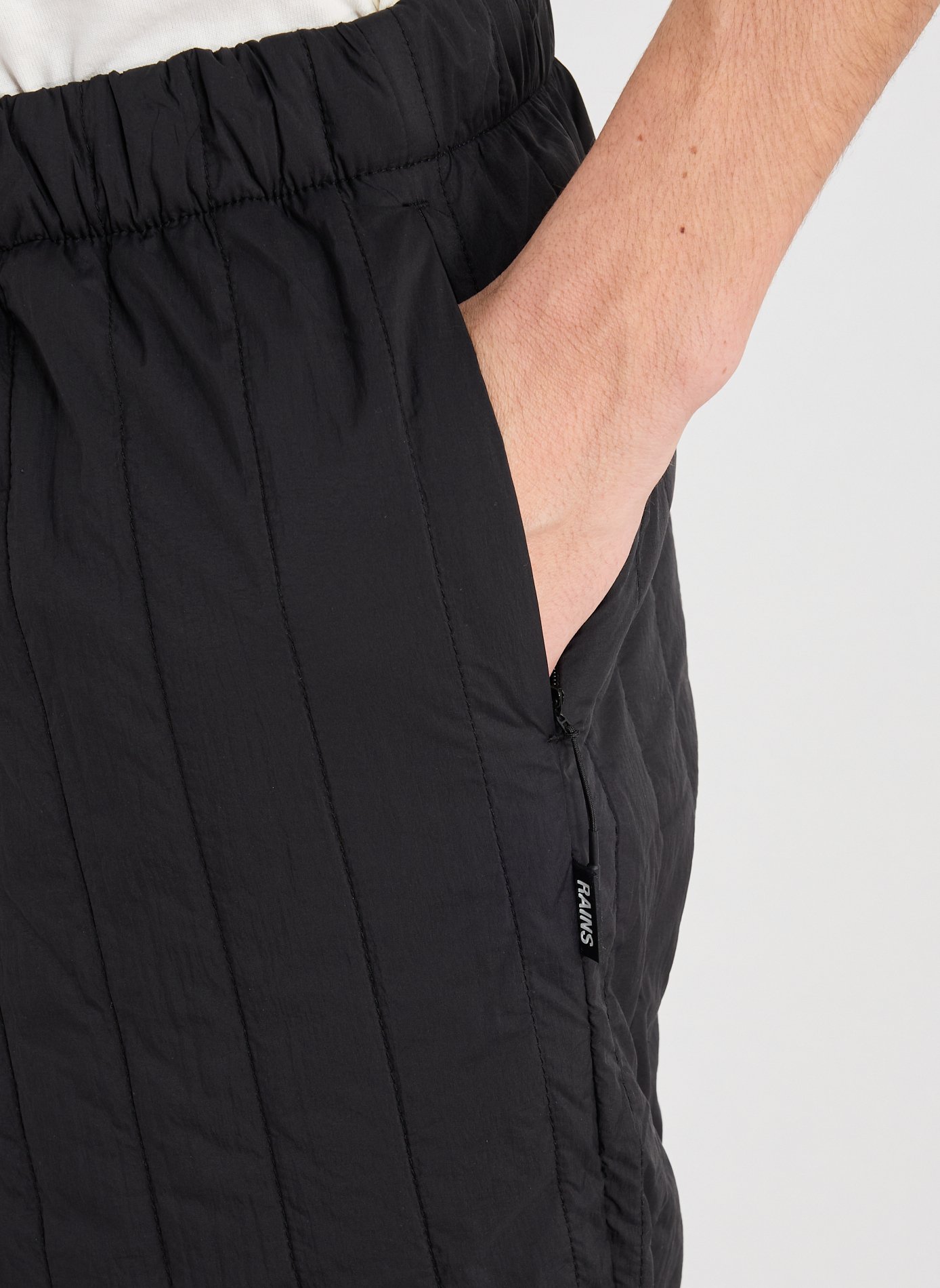 Quilted trousers RAINS Black