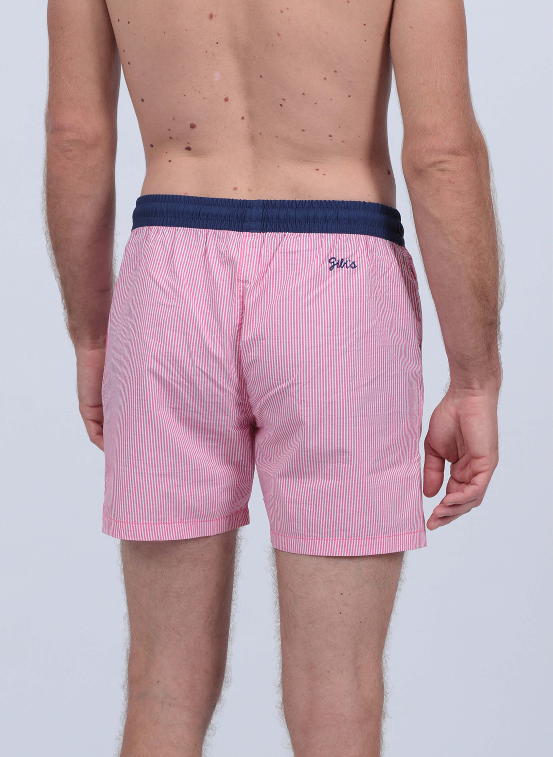 Short de bain  -  seersucker GILI'S Rose