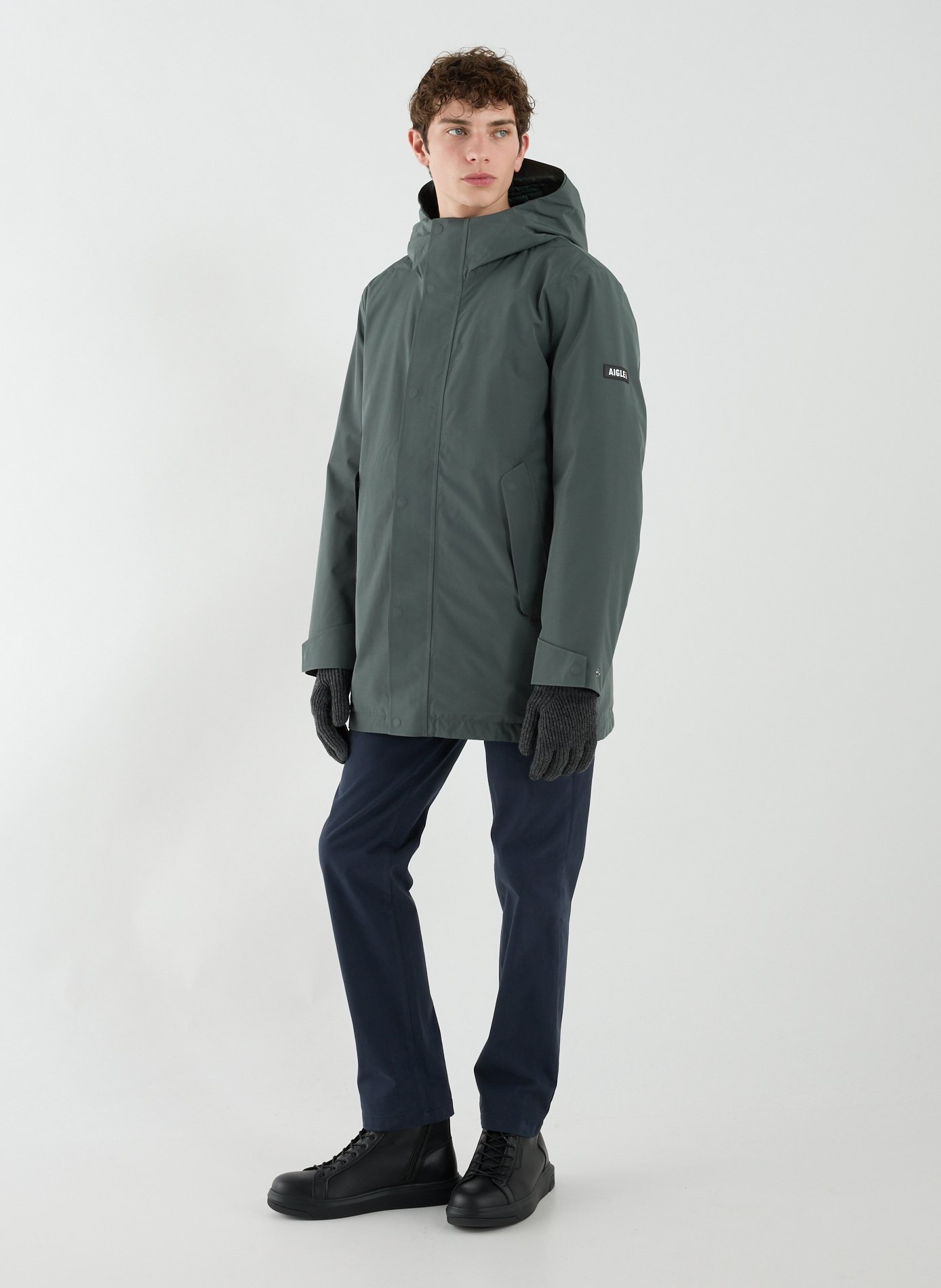 Wool-blend gloves  AIGLE Grey