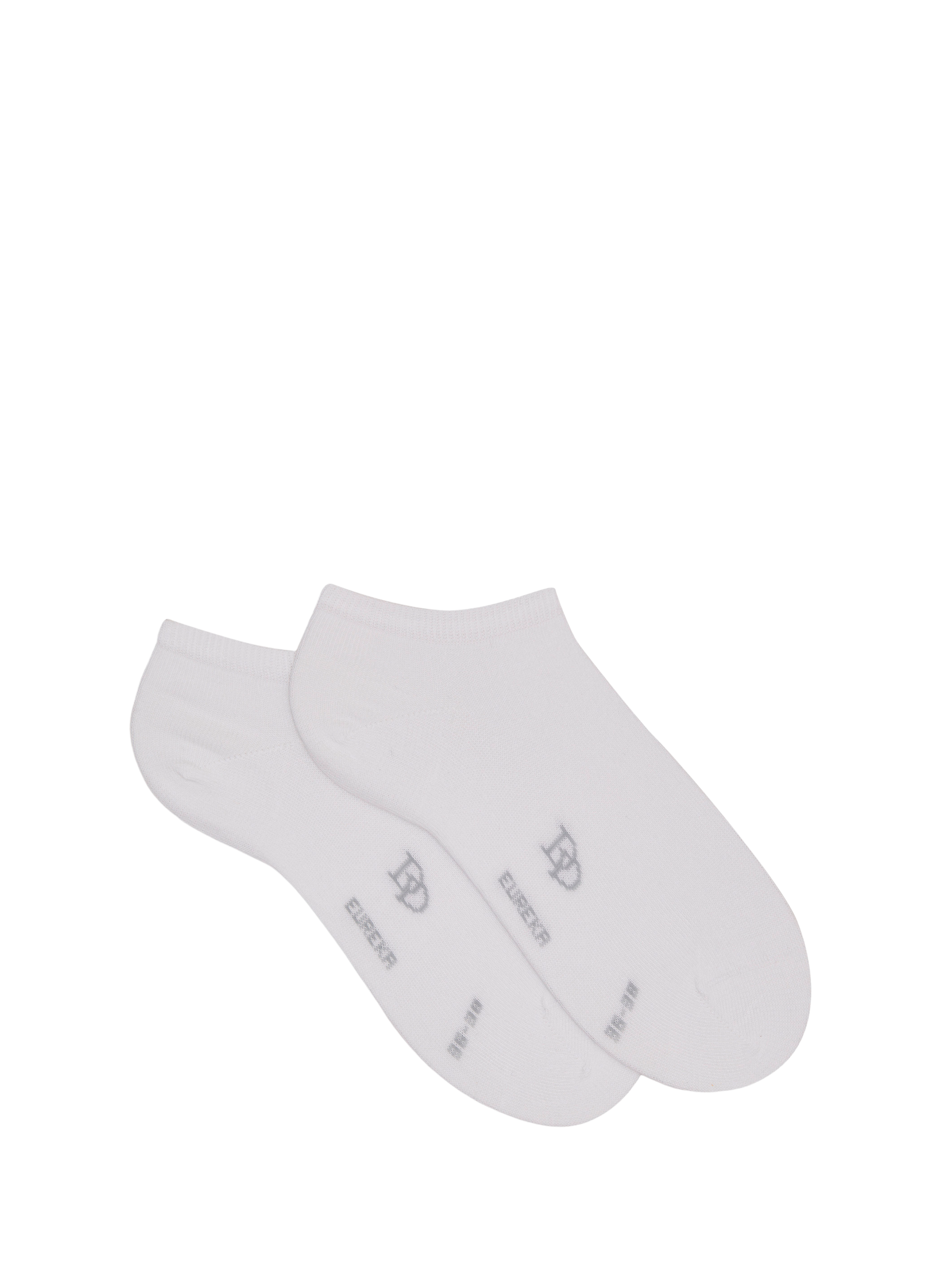 DORÉ DORÉ Low-cut cotton blend socks White