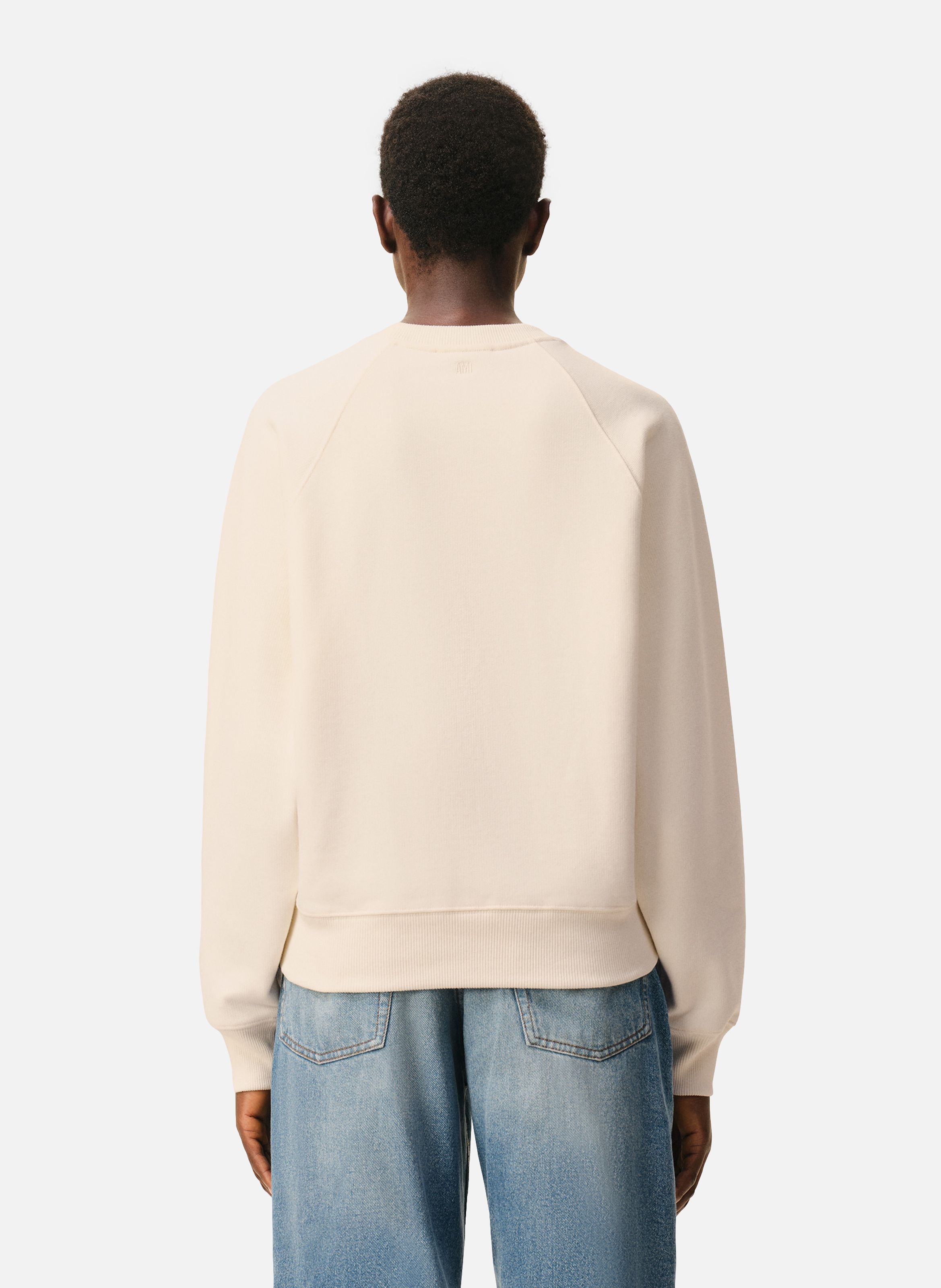 Sweatshirt Ami De Coeur En Coton unisexe AMI PARIS Blanc