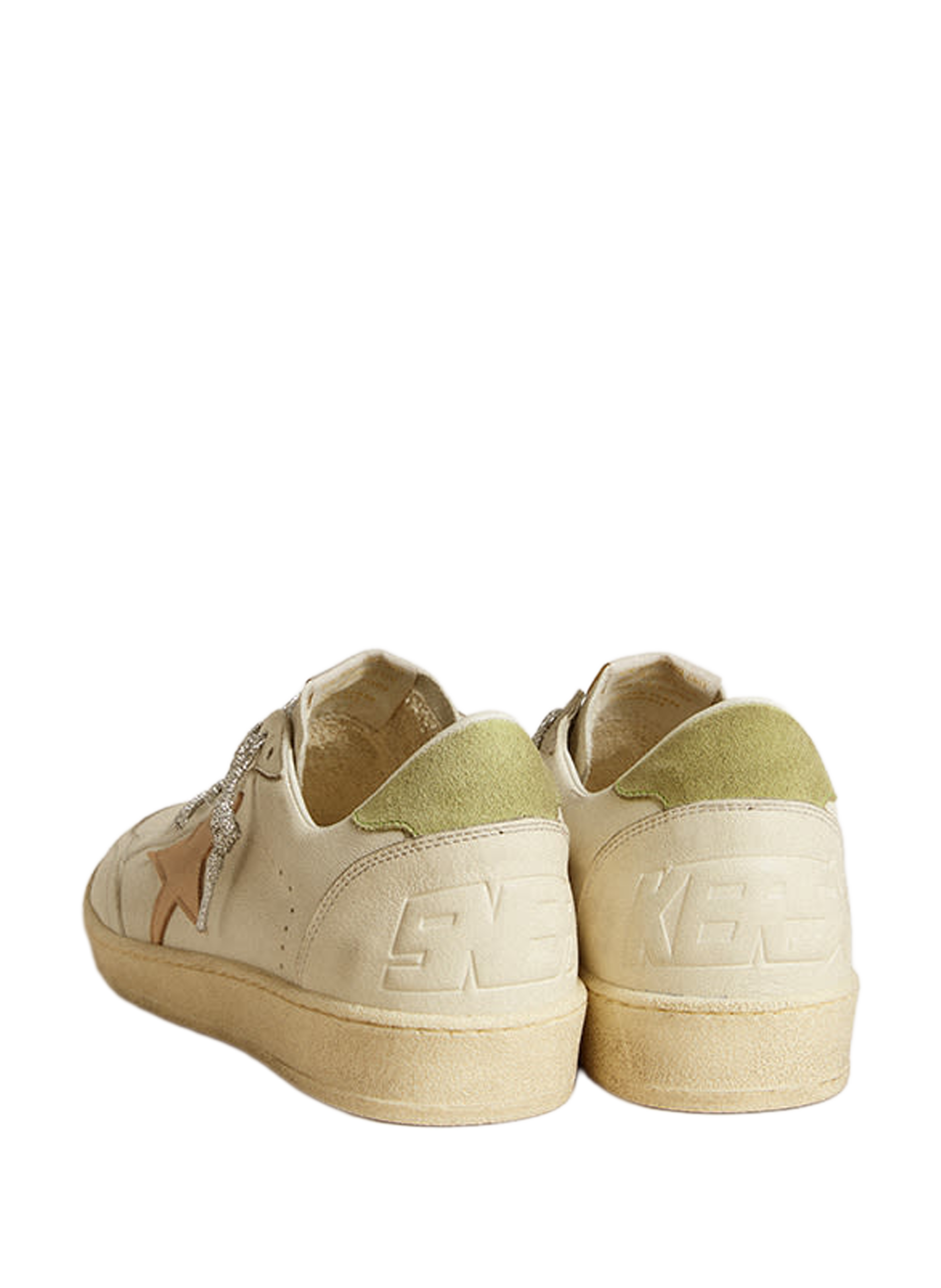 Baskets Ball Star en cuir GOLDEN GOOSE Blanc