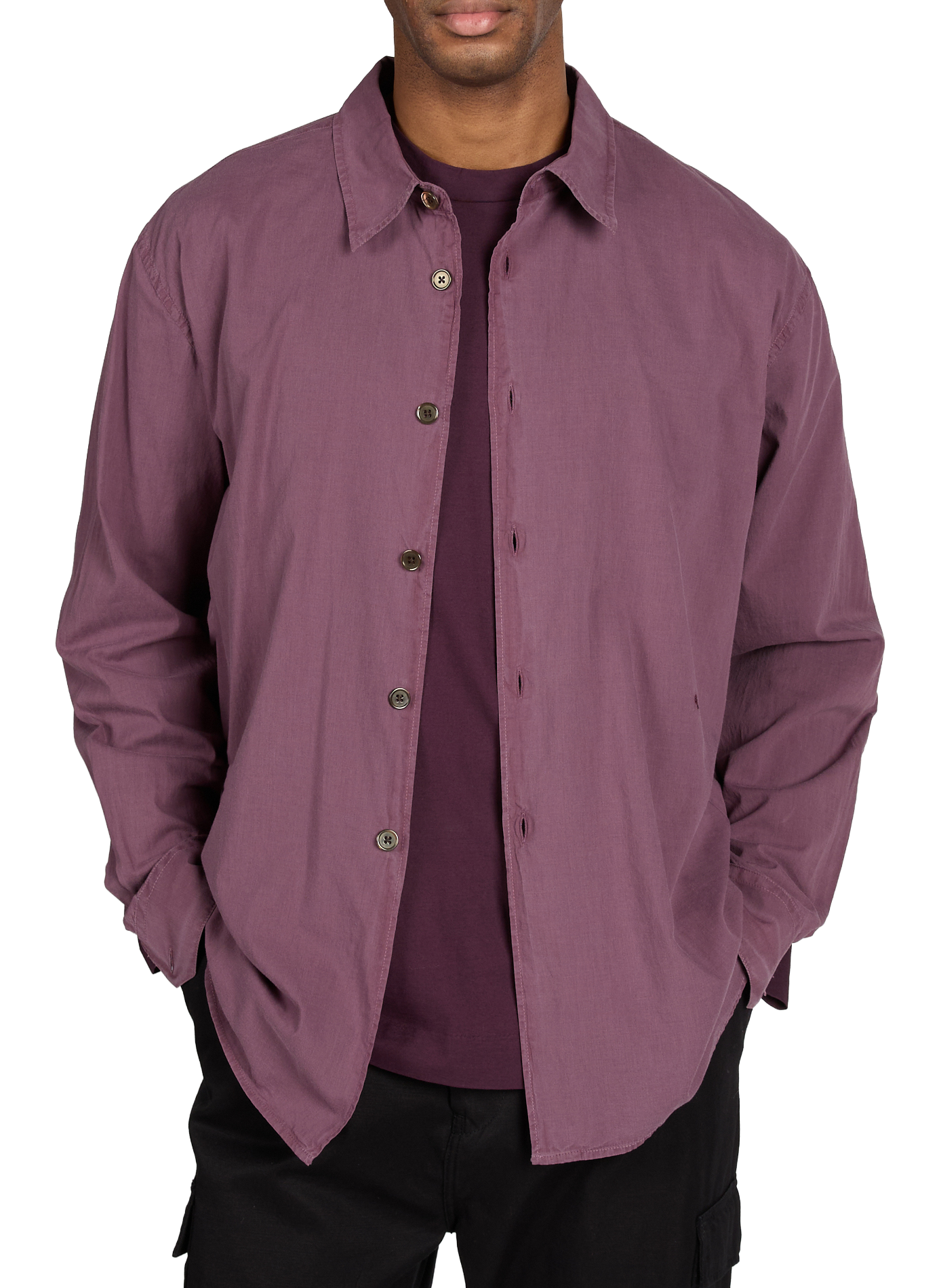 Chemise large col classique en coton OUR LEGACY Violet