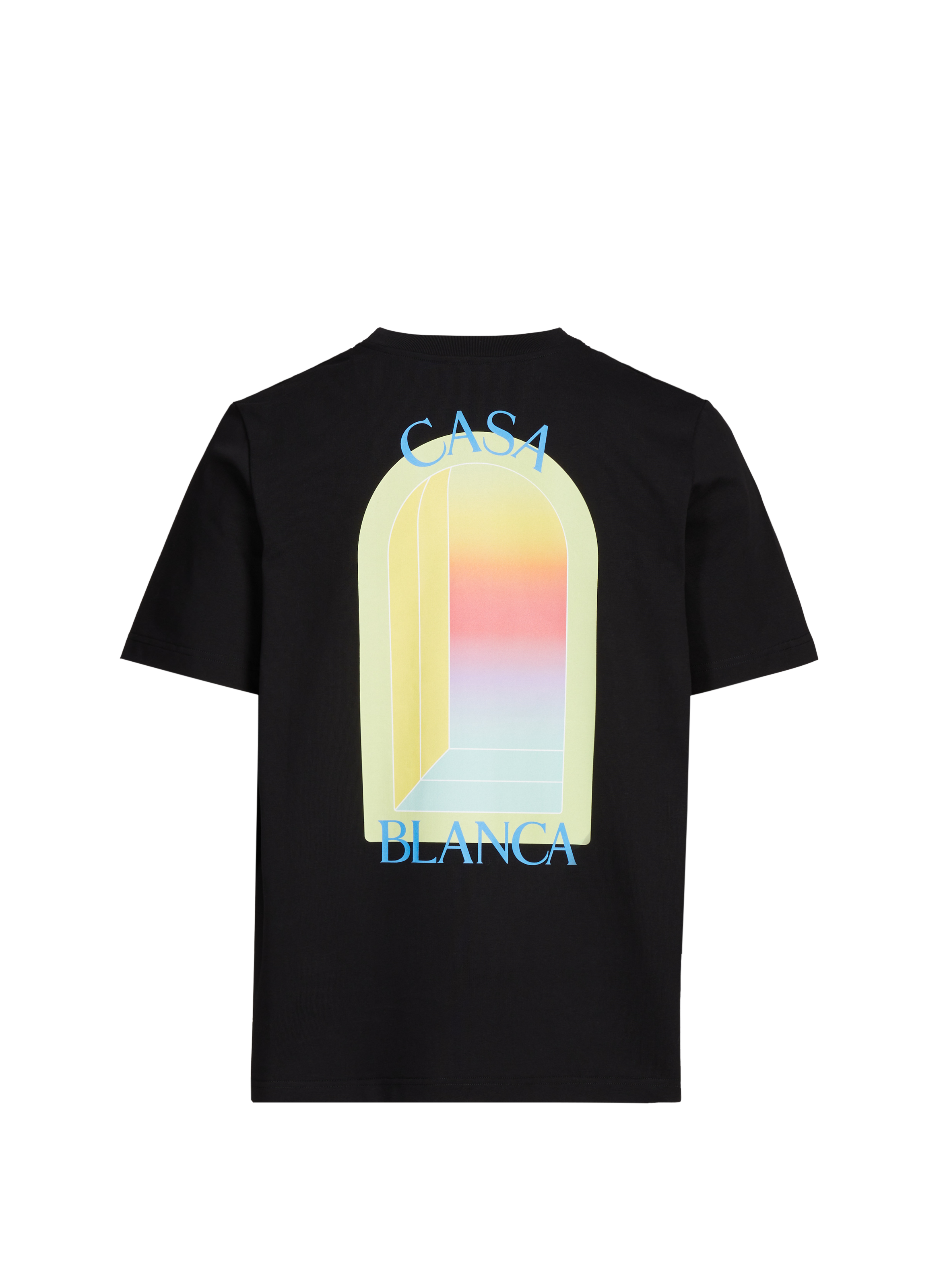 T-shirt imprimé à col rond en coton CASABLANCA PARIS Blanc