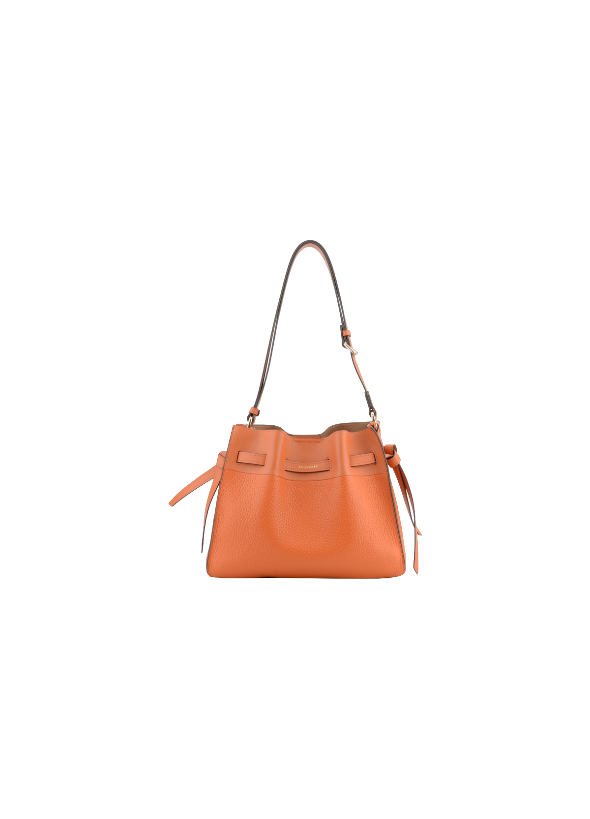 Blossom | Sac à main MM en cuir de vachette POURCHET Orange