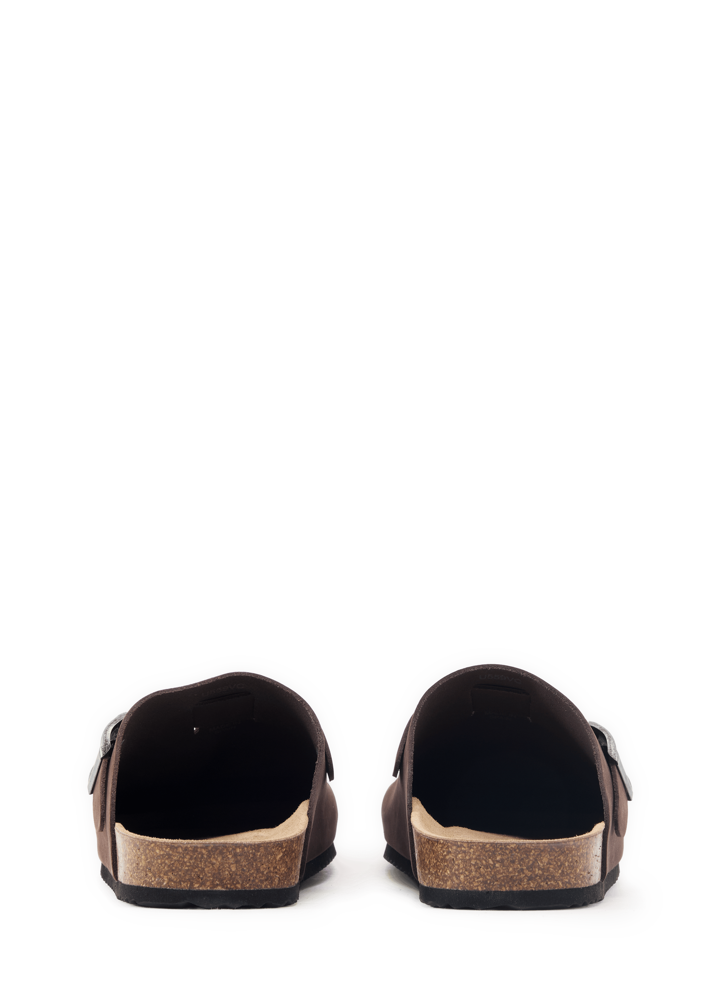 Ghita Suede Leather Mules GEOX Brown