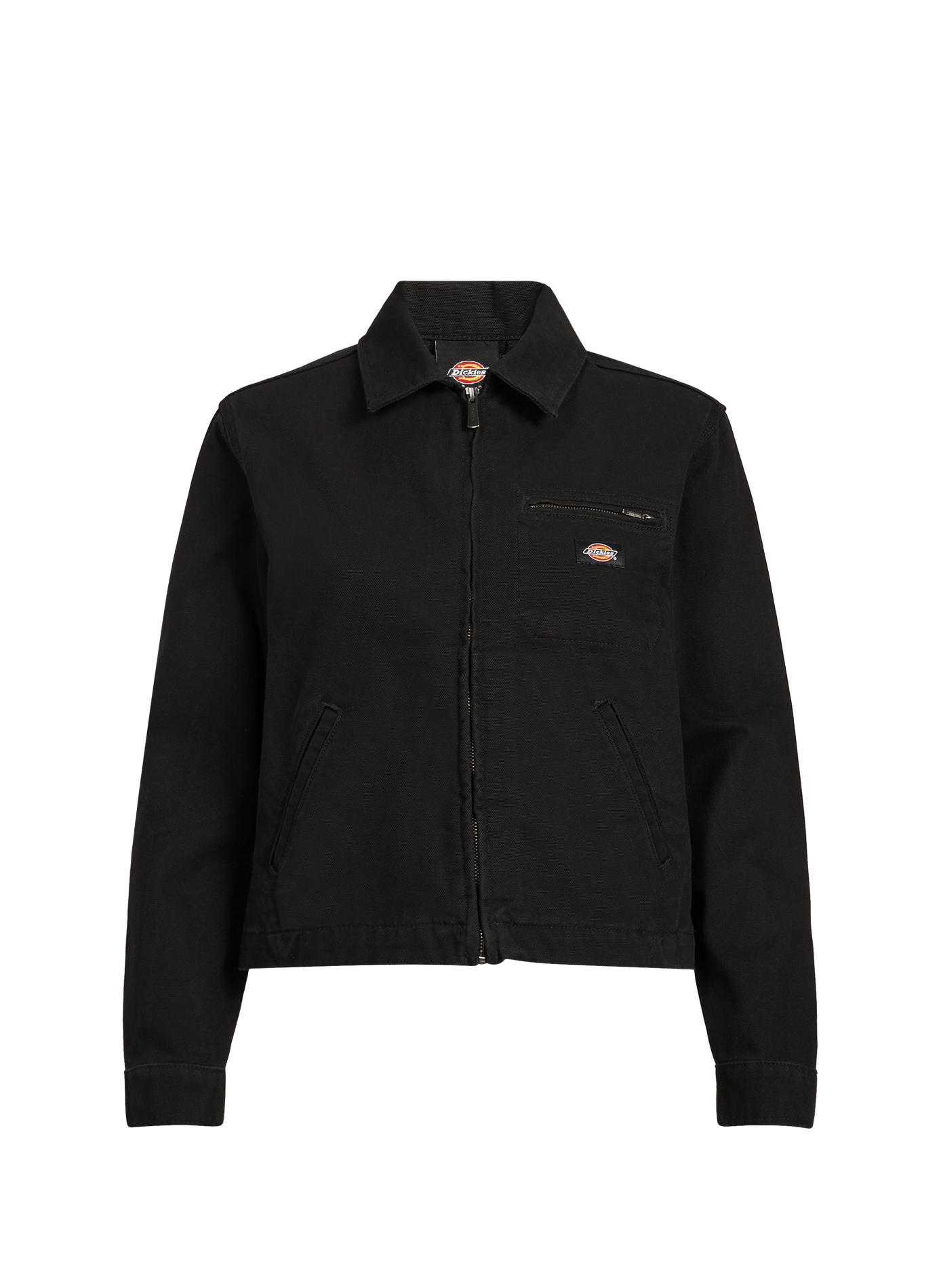 Veste courte droite zippée unie DICKIES Noir